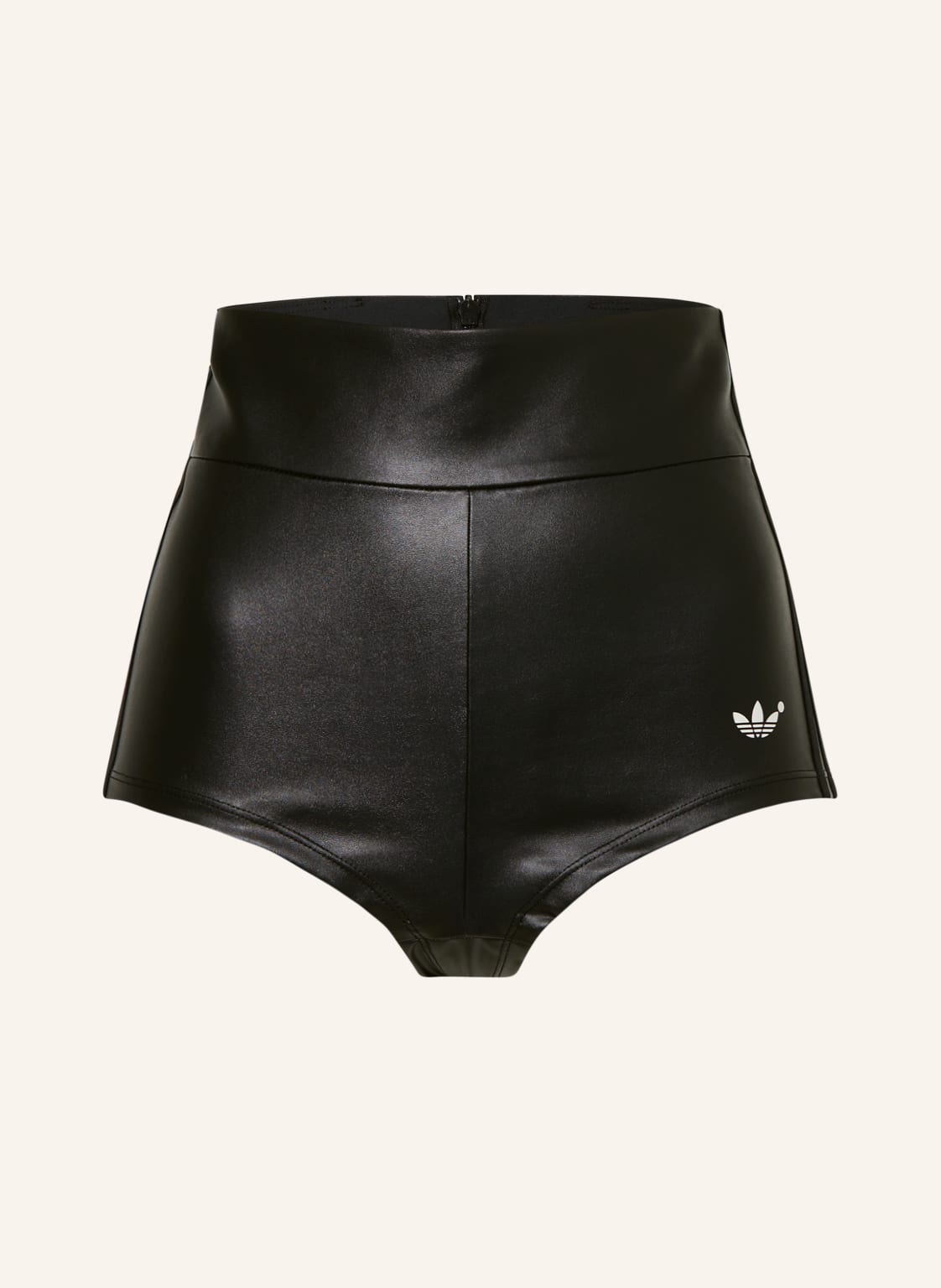 Image of Adidas Blue Version Shorts Essential In Lederoptik schwarz