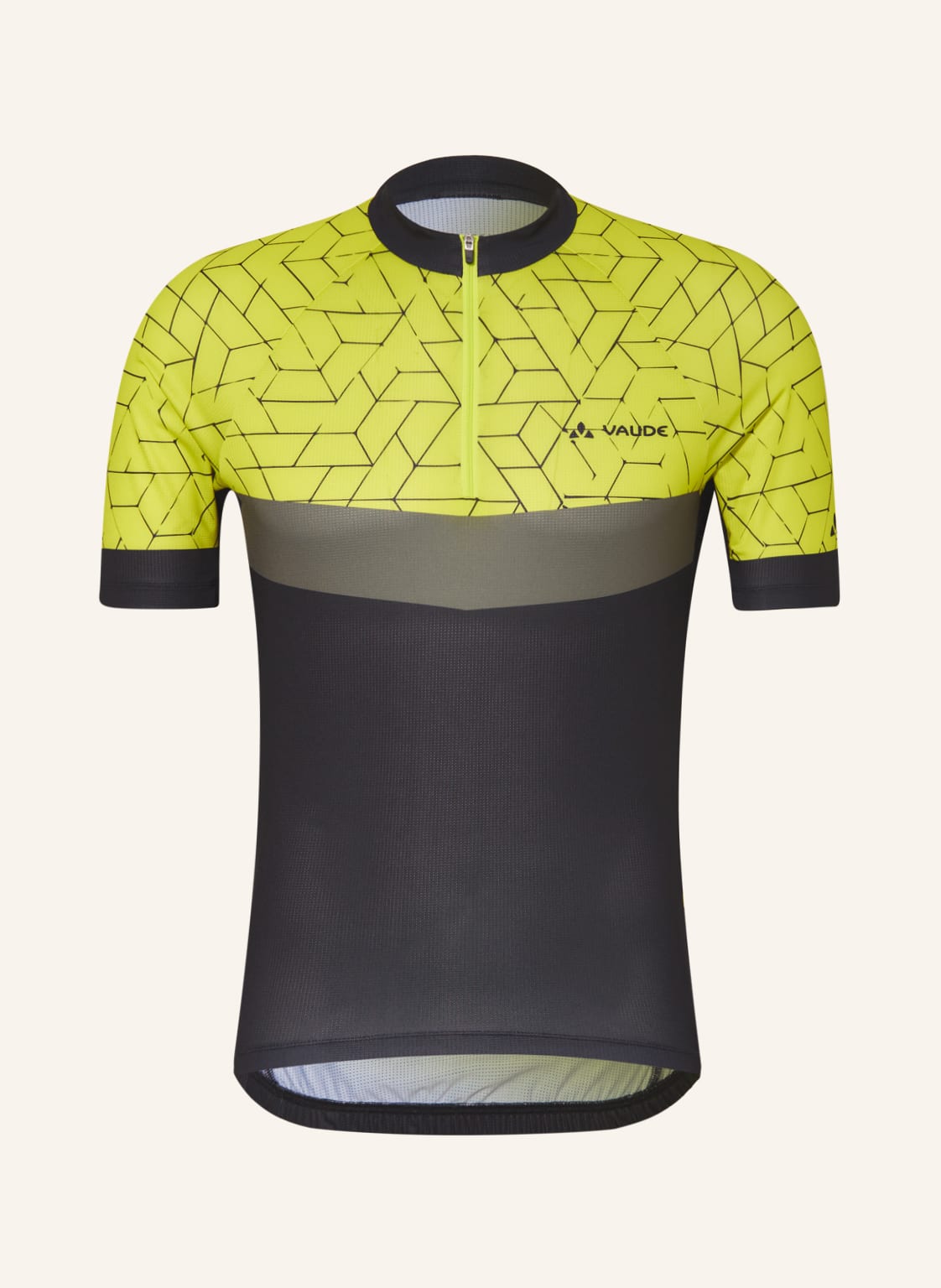 Image of Vaude Radtrikot Posta Hz Mit Mesh gelb