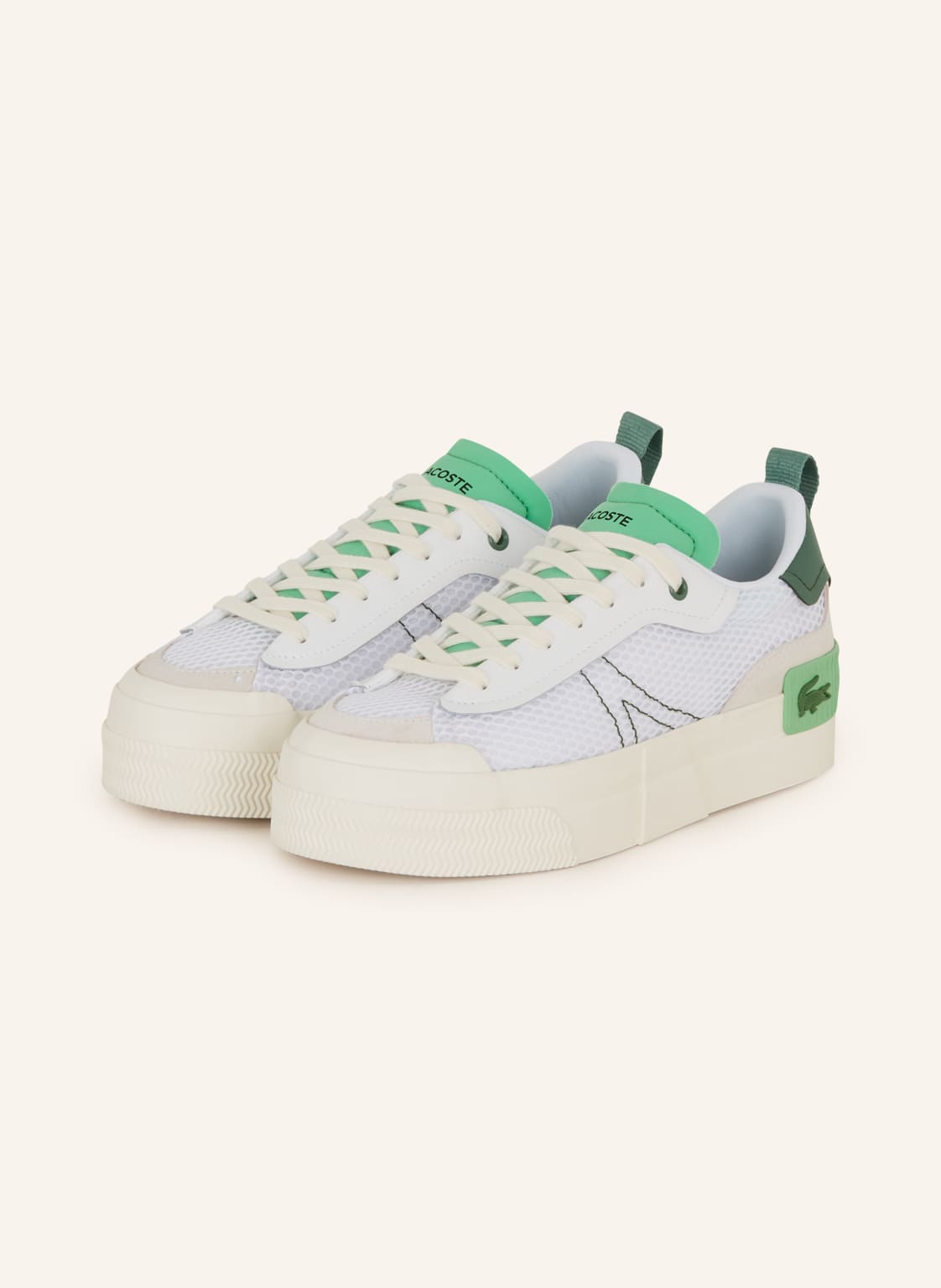 Image of Lacoste Sneaker l004 weiss
