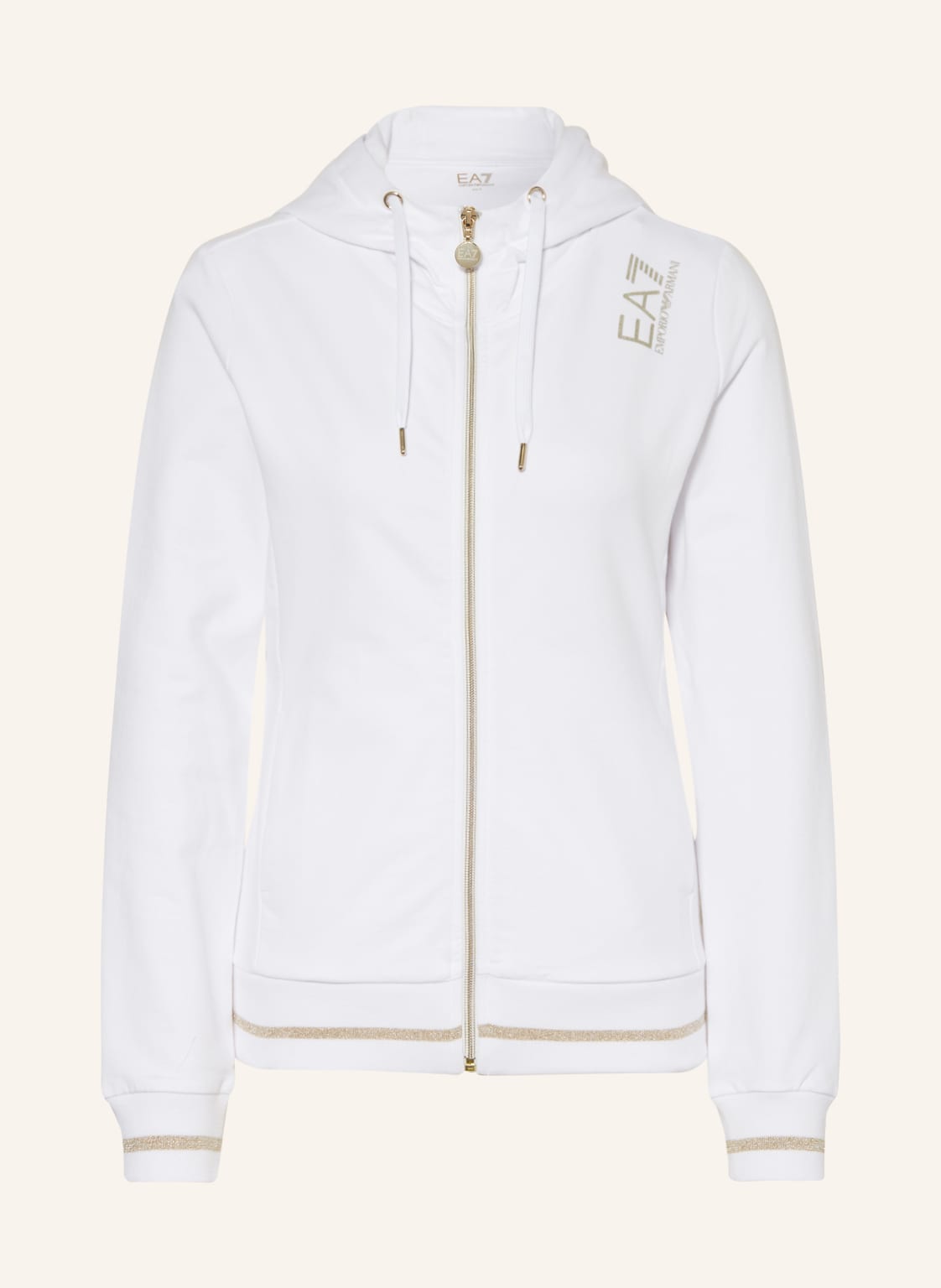 Image of ea7 Emporio Armani Sweatjacke weiss