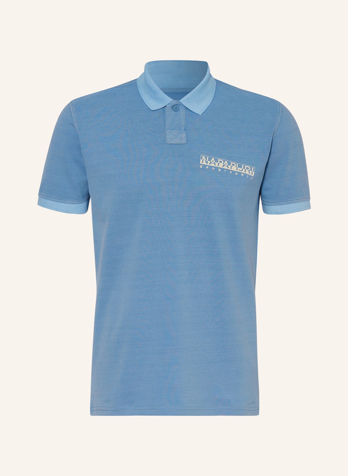 Image of Napapijri Piqué-Poloshirt Meribe blau