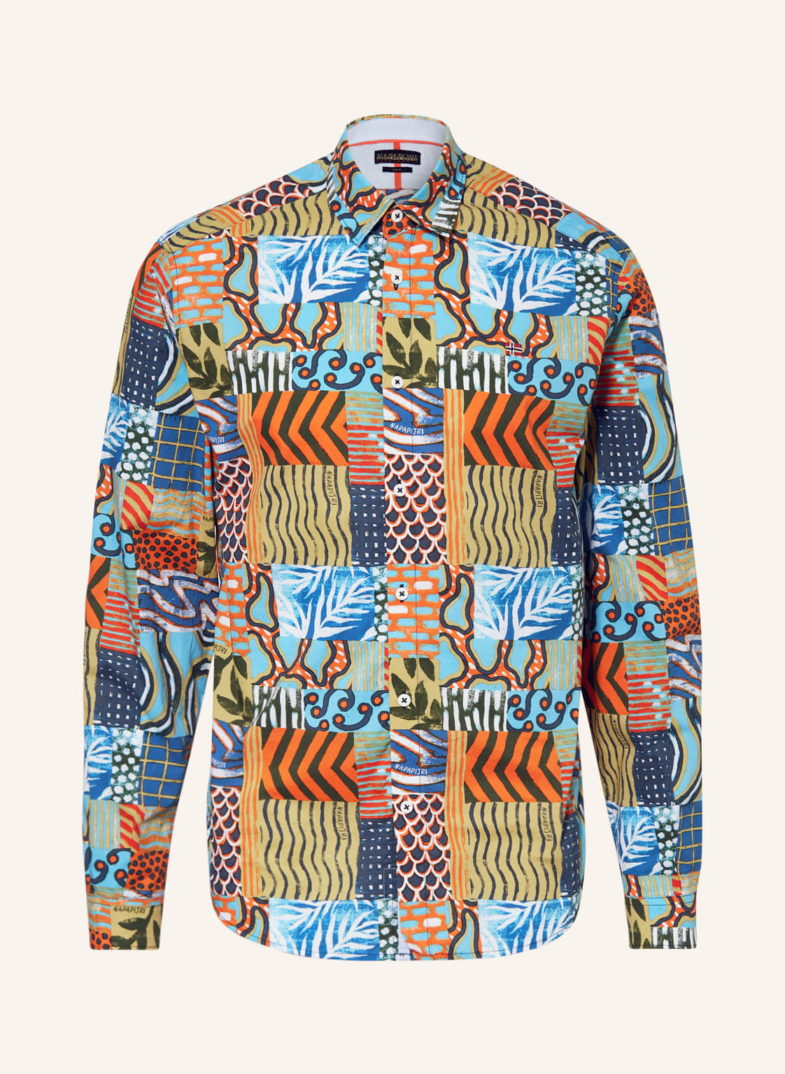 Image of Napapijri Hemd G-Courma Slim Fit blau