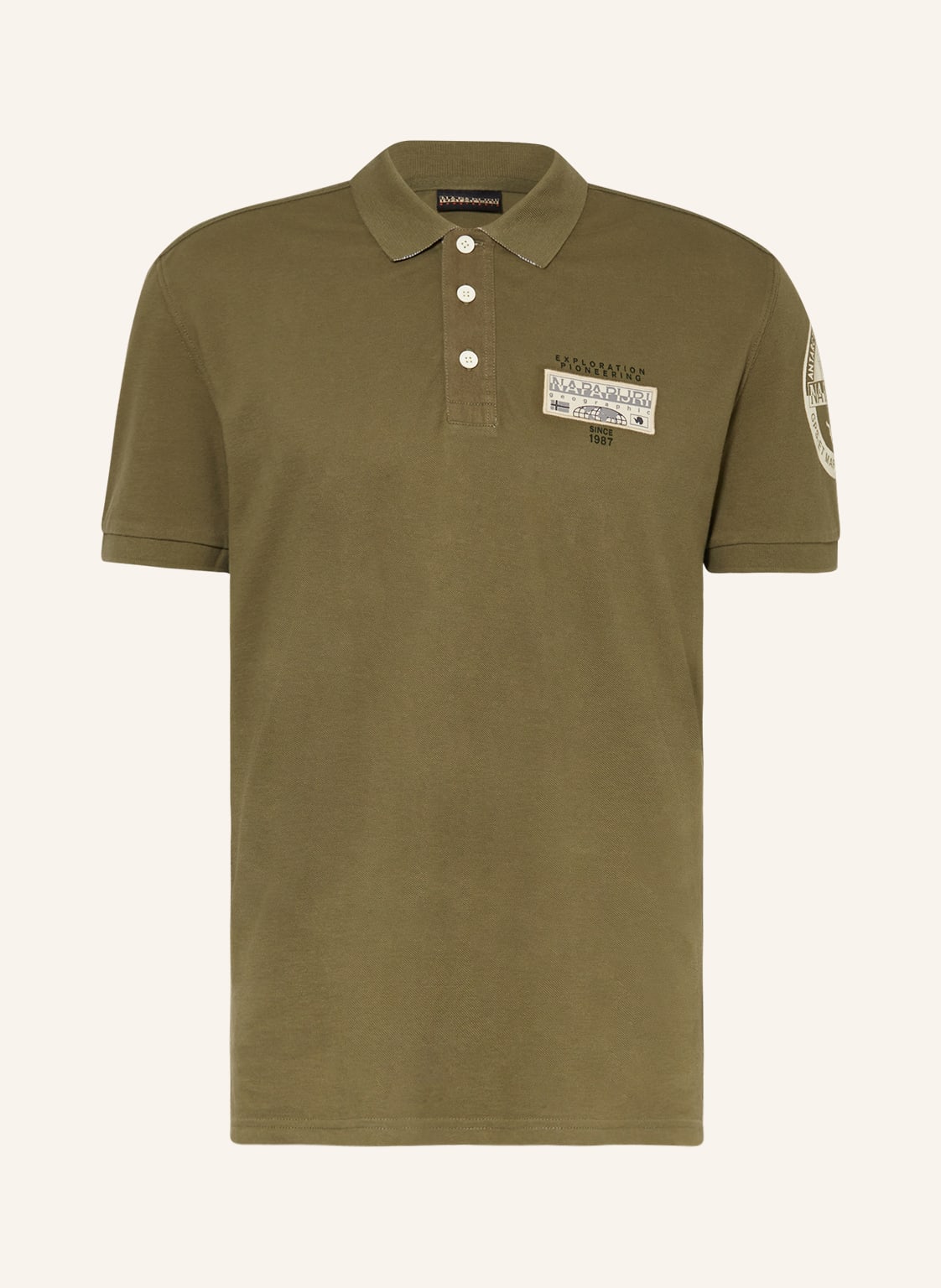 Image of Napapijri Piqué-Poloshirt E-Amundsen gruen