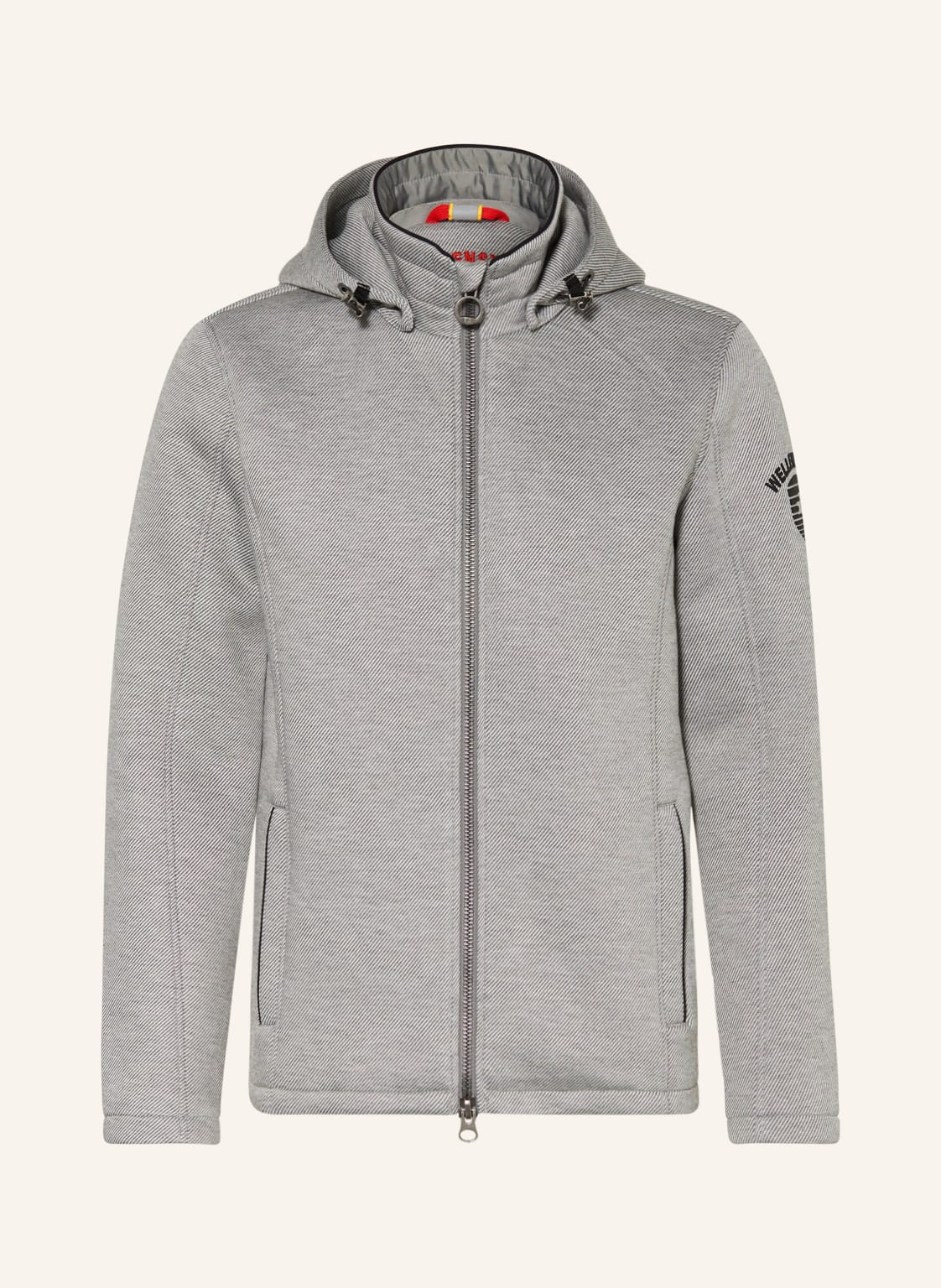 Image of Wellensteyn Sweatjacke Sarasota Mit Abnehmbarer Kapuze grau