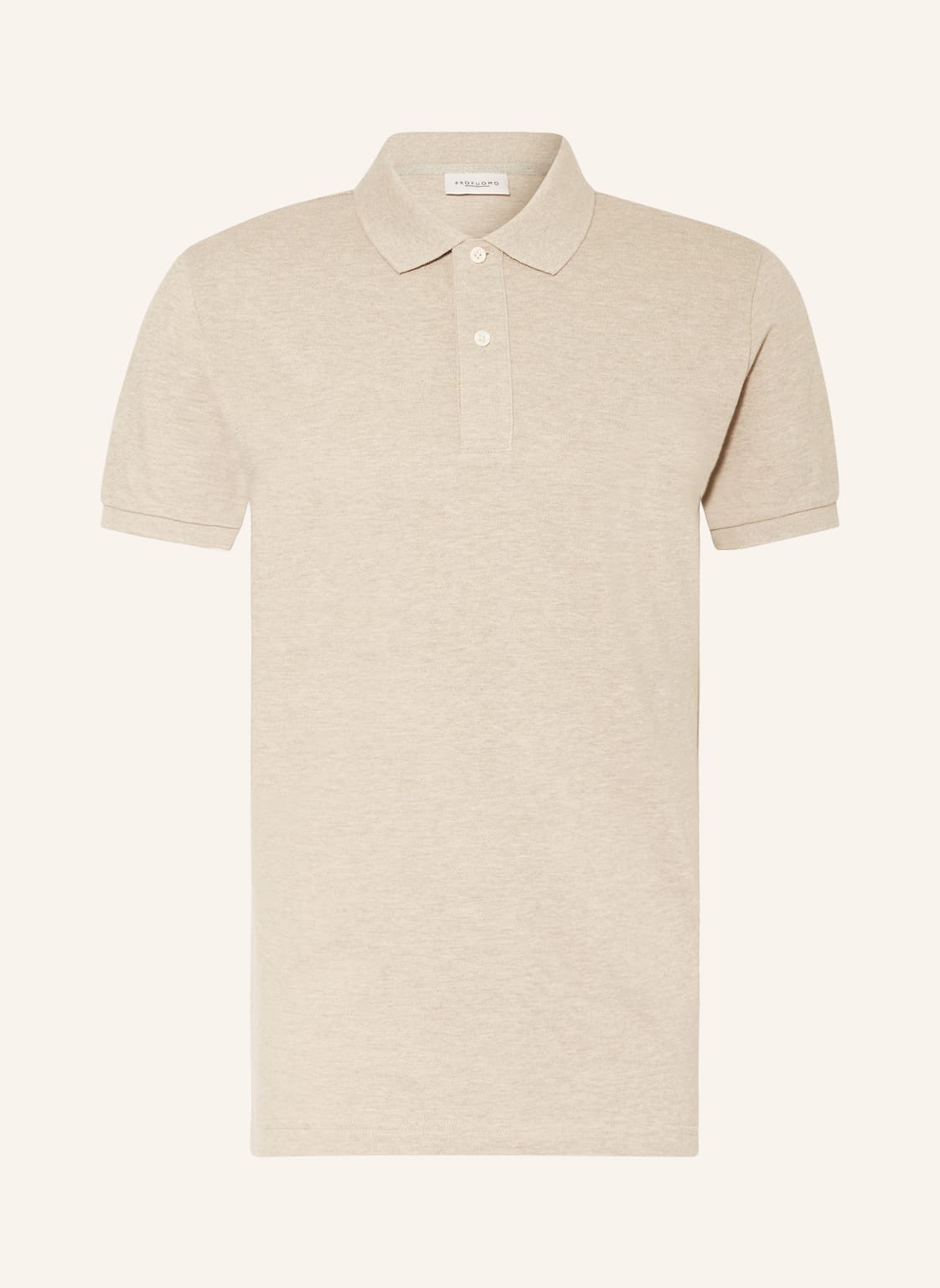 Image of Profuomo Piqué-Poloshirt beige