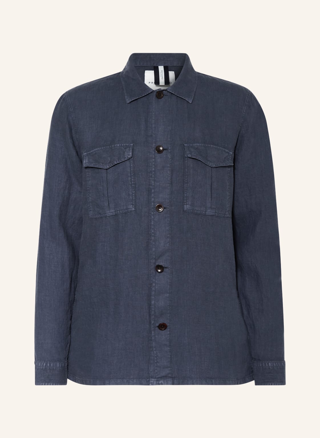 Image of Profuomo Leinenhemd Regular Fit blau