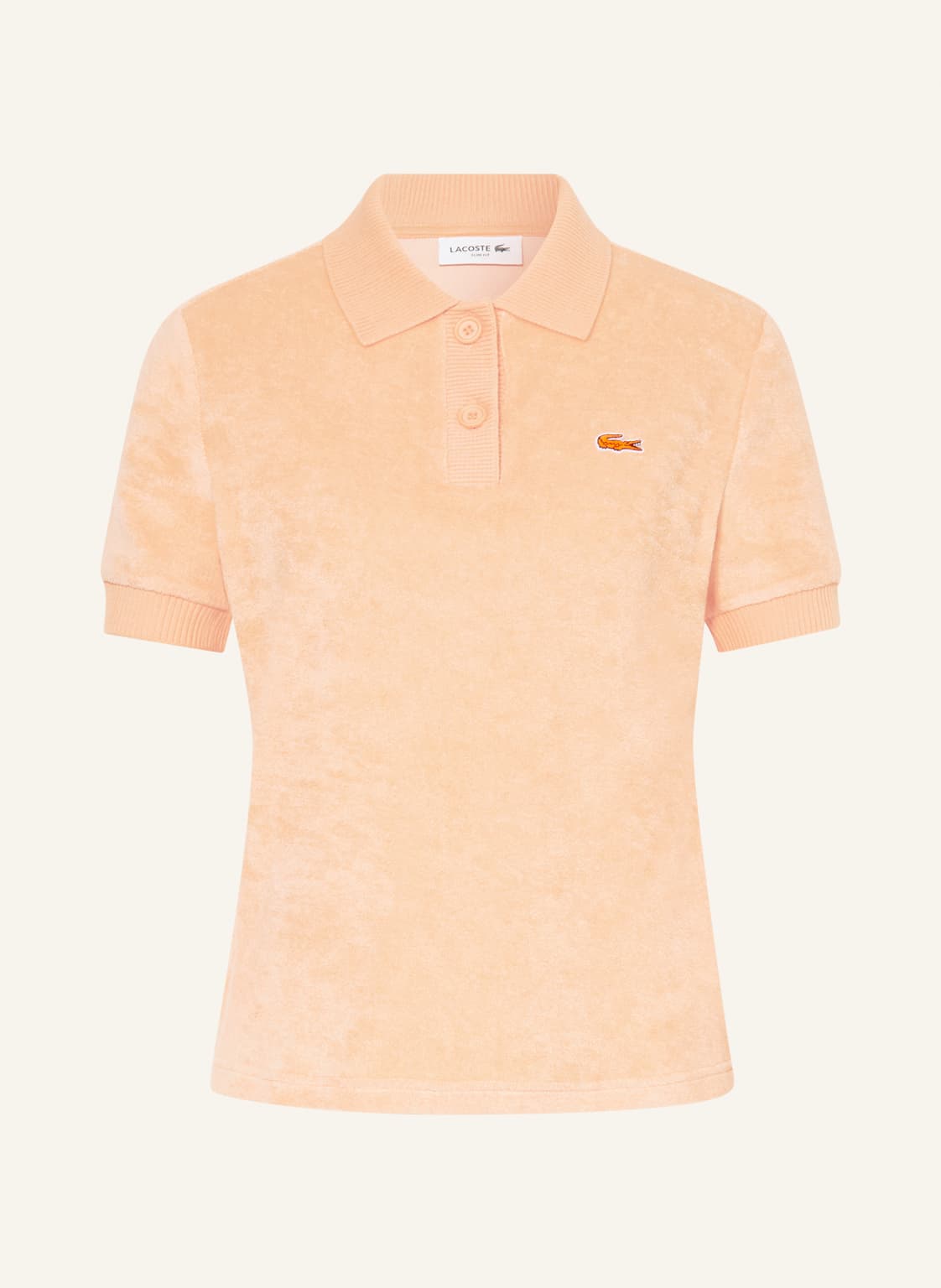 Image of Lacoste Frottee-Poloshirt orange