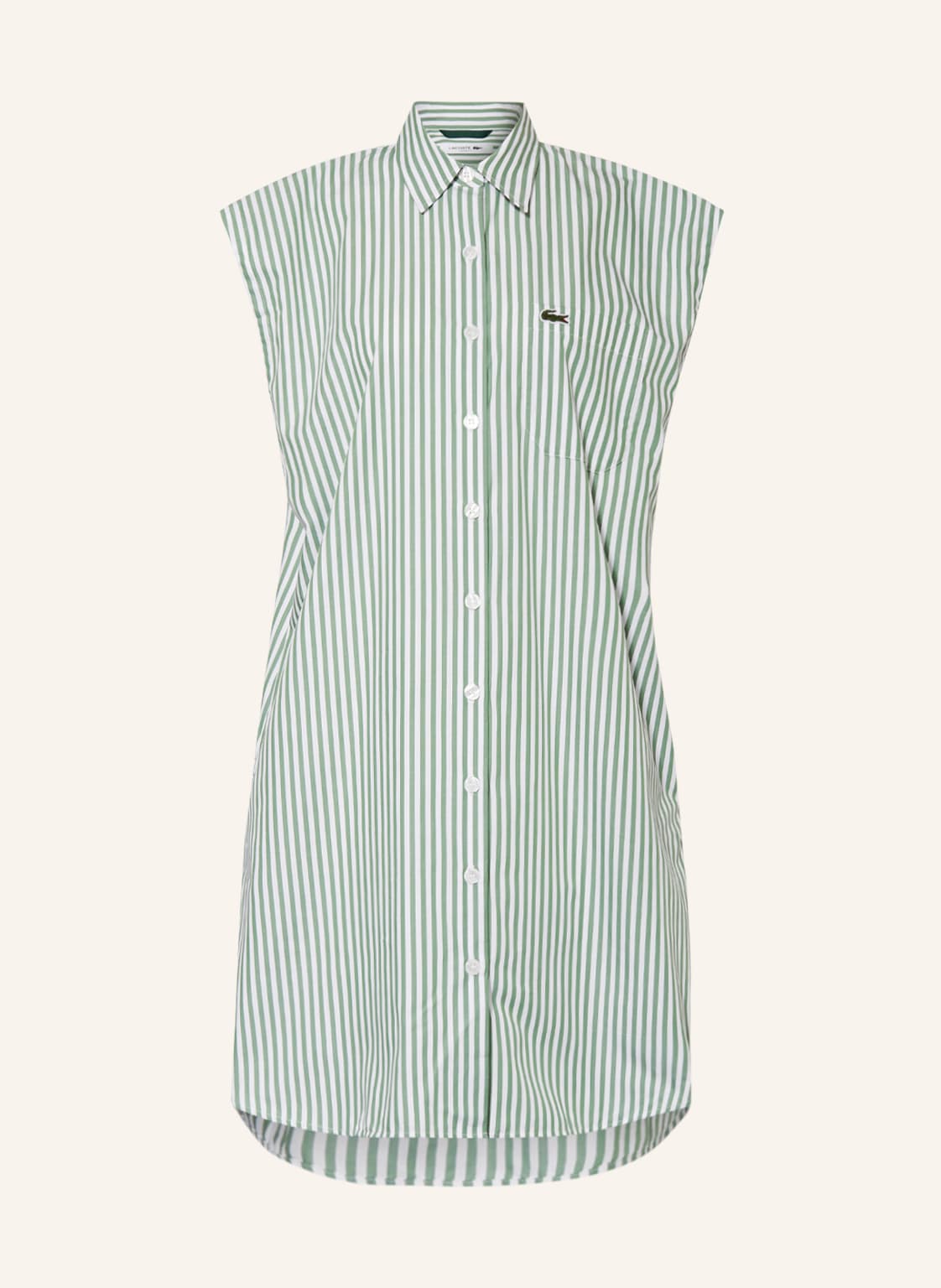 Image of Lacoste Hemdblusenkleid weiss