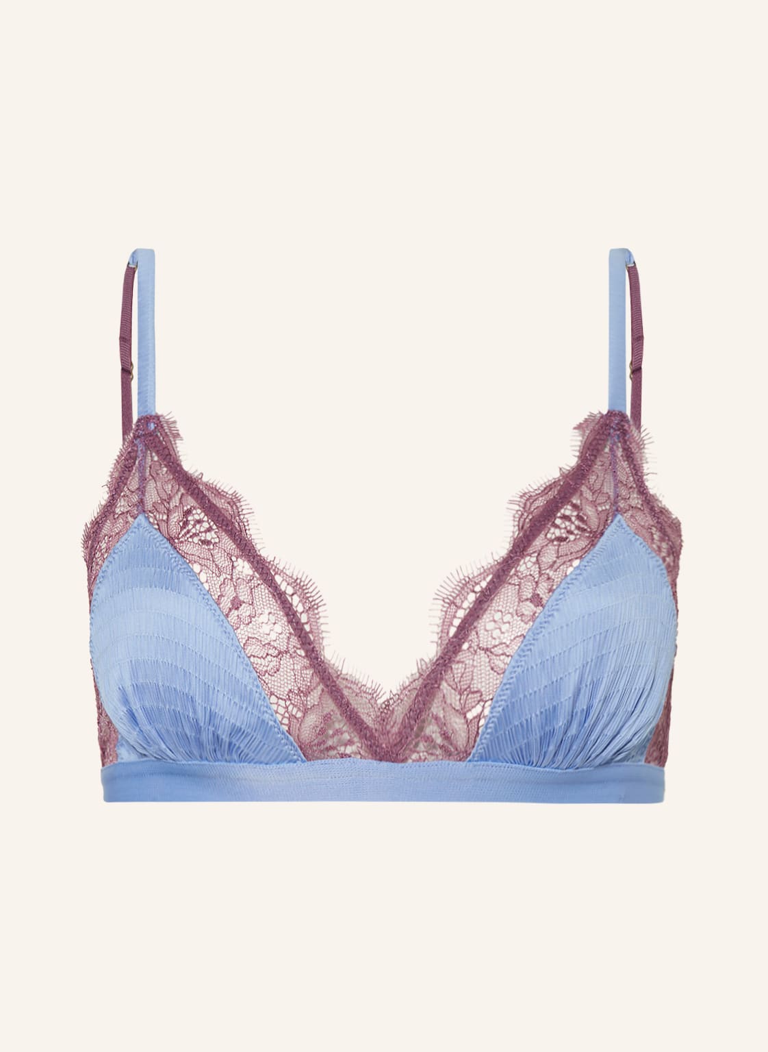 Image of Love Stories Triangel-Bh Love Lace blau