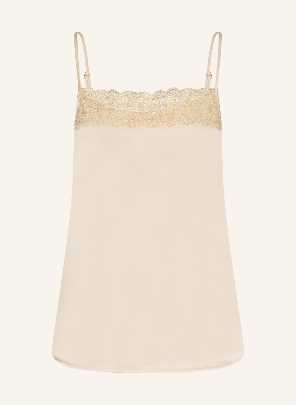 Image of Marc Cain Satintop Mit Spitze weiss