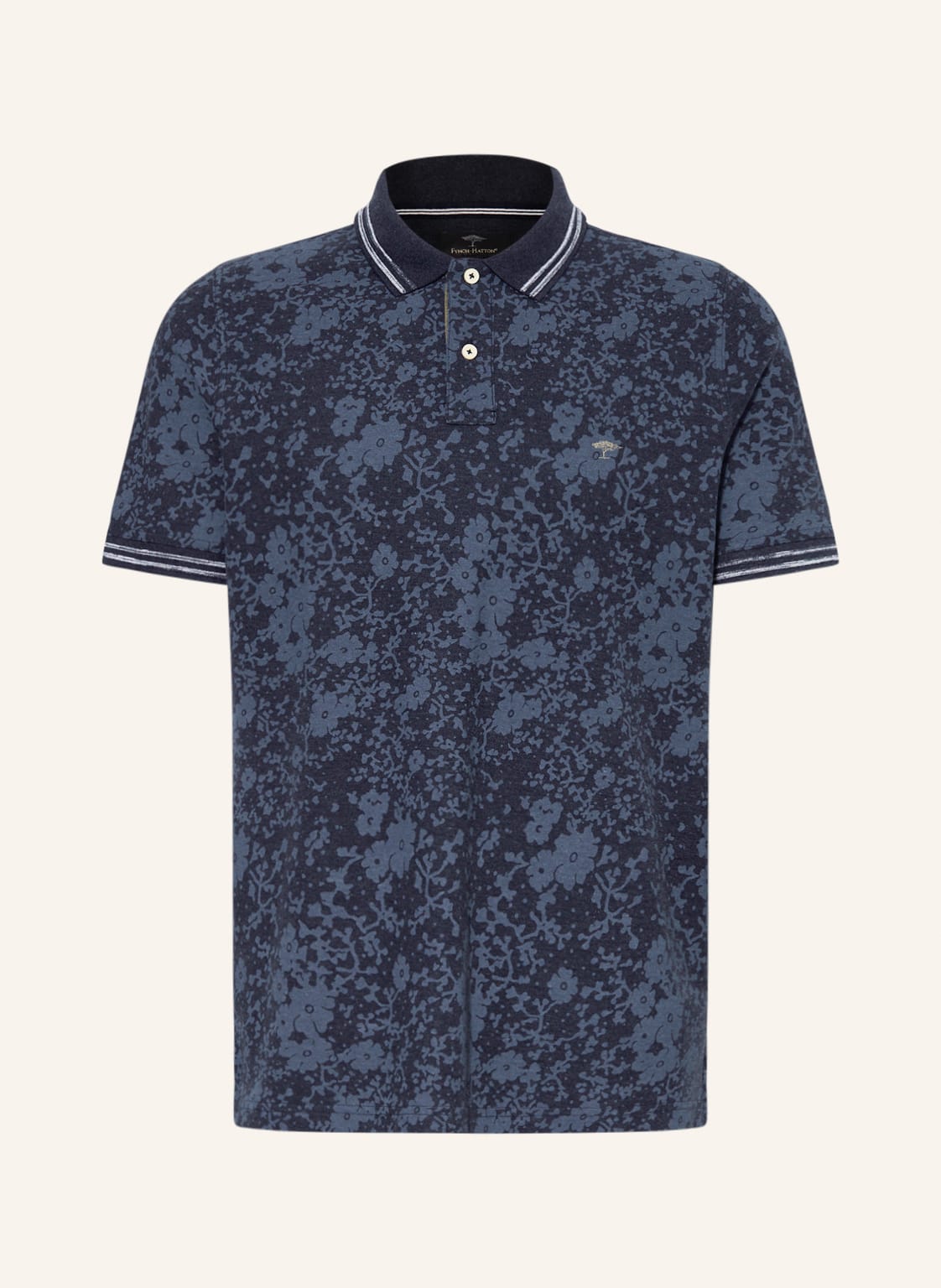 Image of Fynch-Hatton Jersey-Poloshirt blau