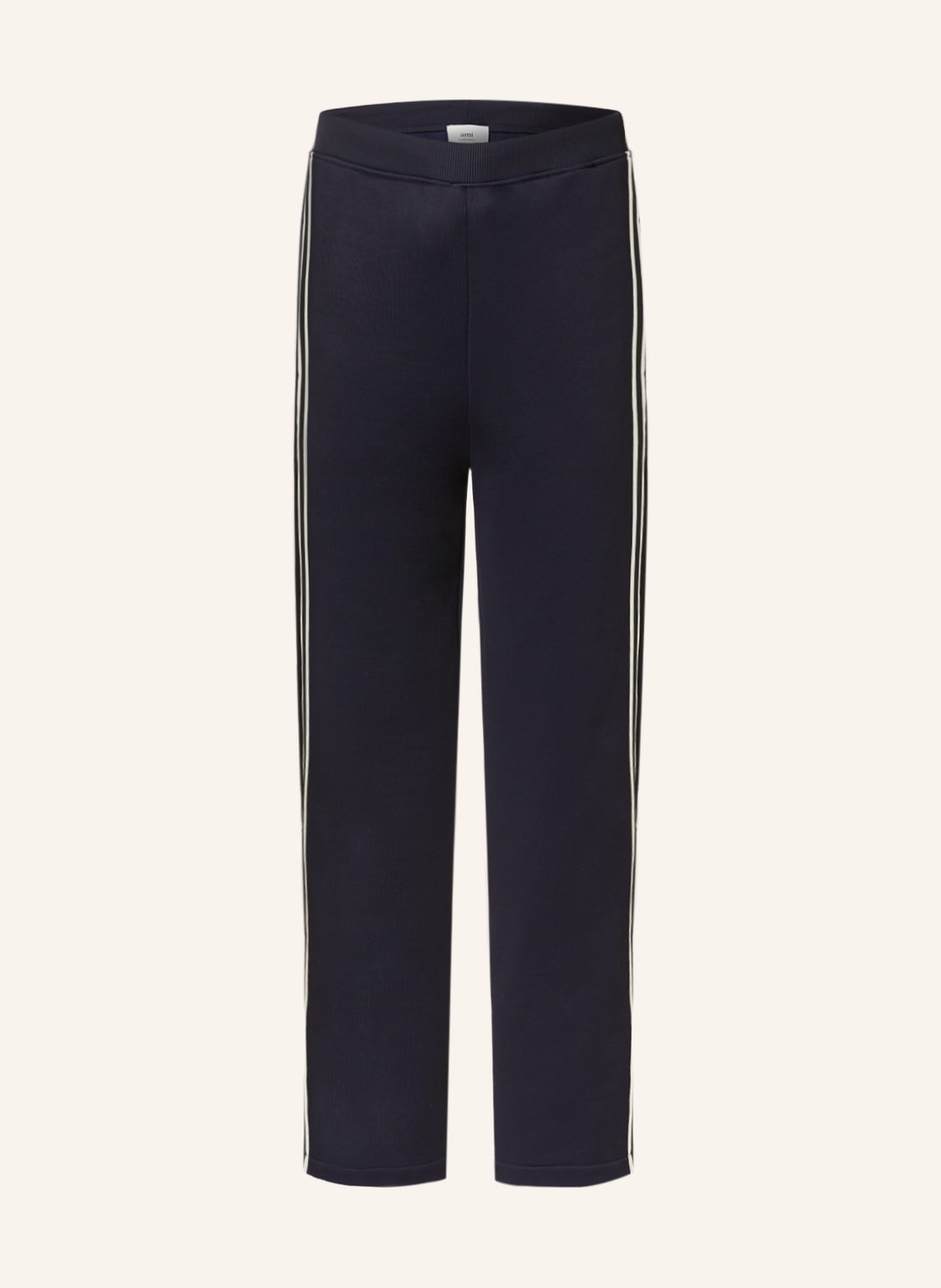 Image of Ami Paris Sweatpants Mit Galonstreifen blau