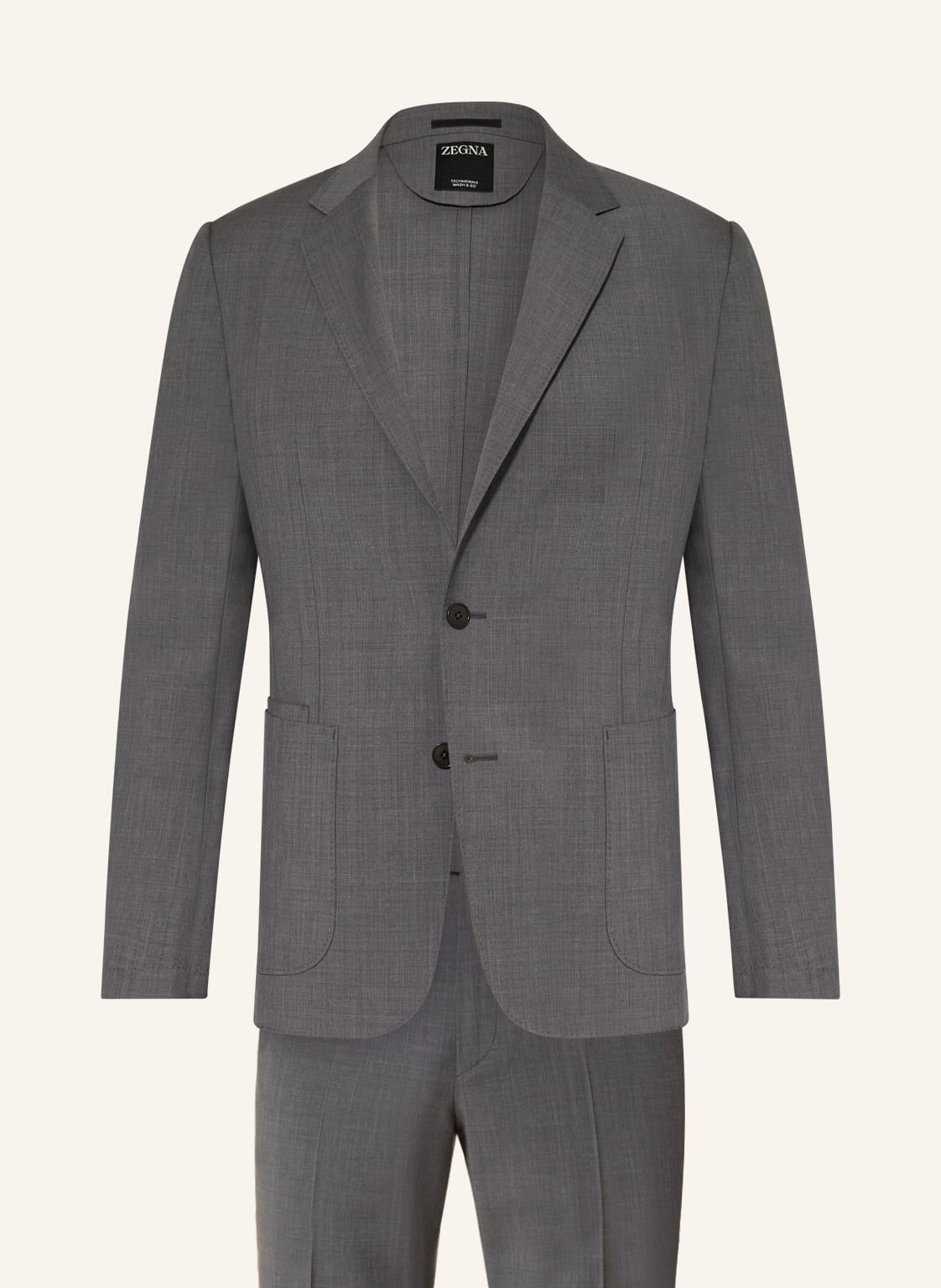 Image of Zegna Anzug Slim Fit grau