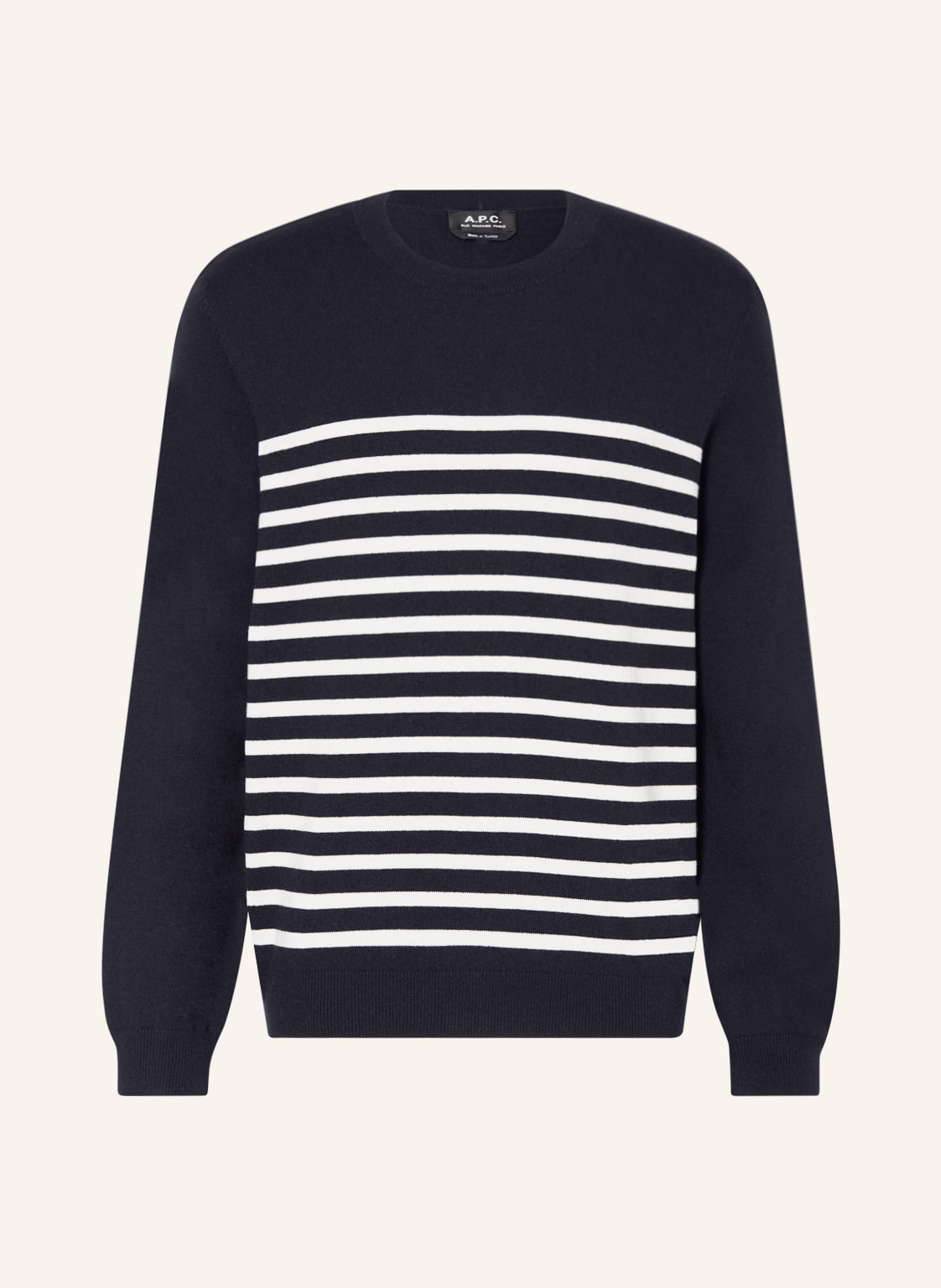 Image of A.P.C. Pullover Matthew Mit Cashmere blau