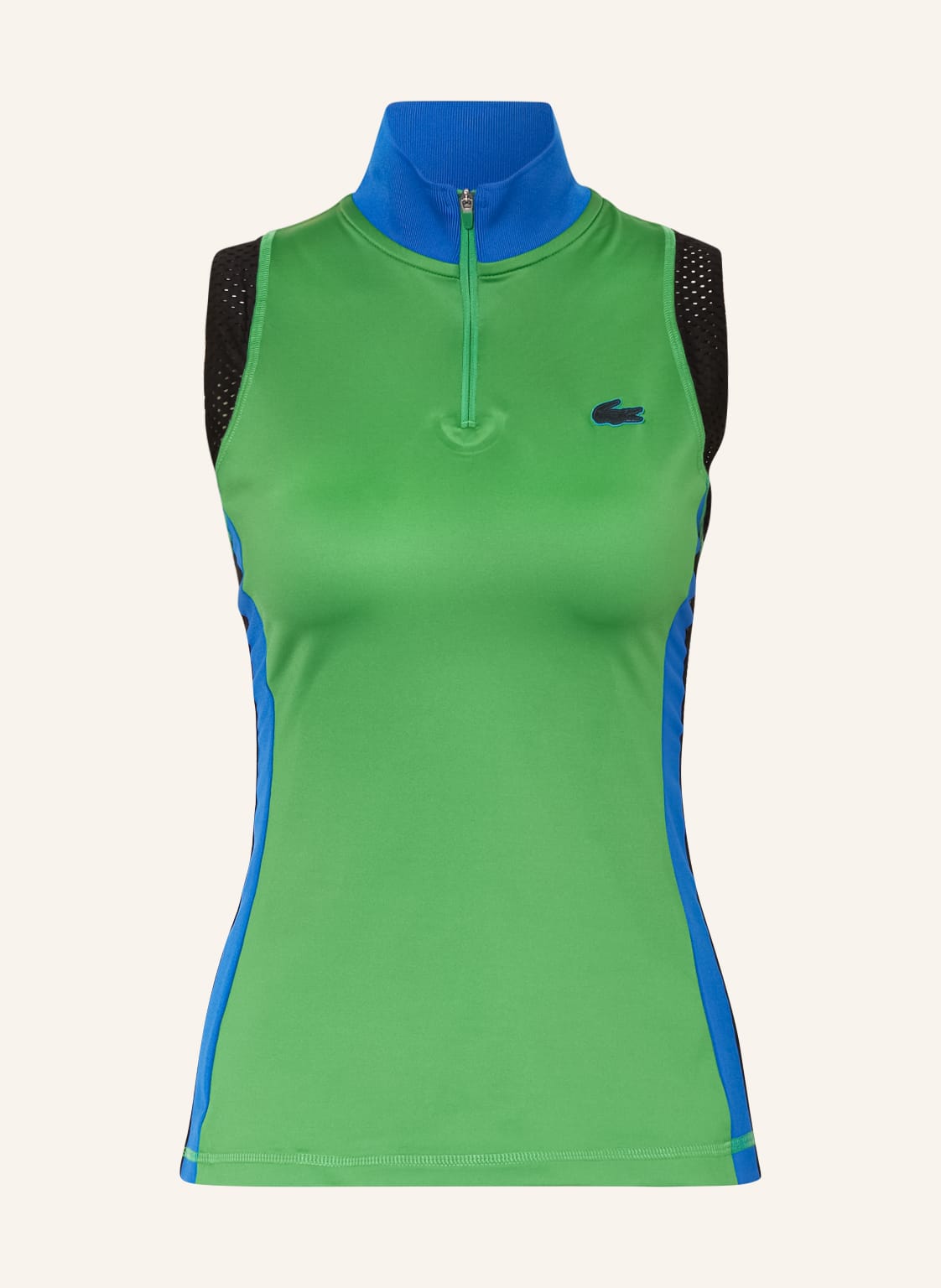 Image of Lacoste Tanktop Mit Mesh gruen