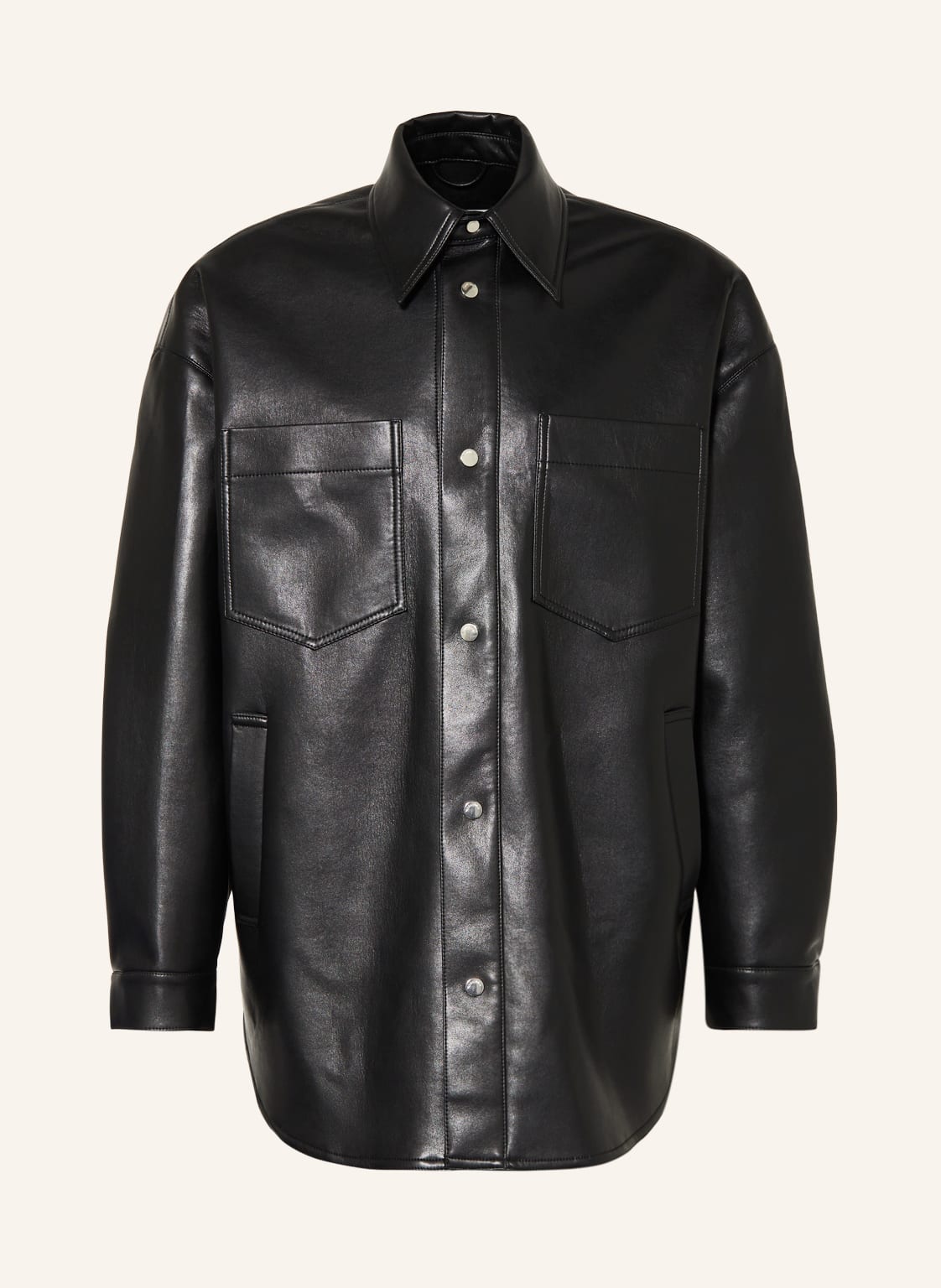 Image of Nanushka Lederjacke Martin schwarz