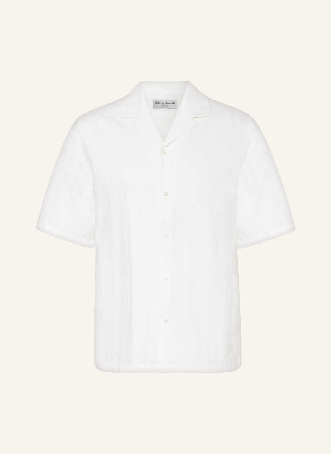 Image of Officine Générale Resorthemd Eren Comfort Fit weiss