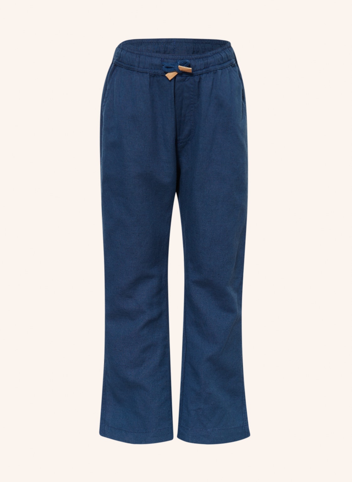 Image of Hust And Claire Chino Tobber Mit Leinen blau