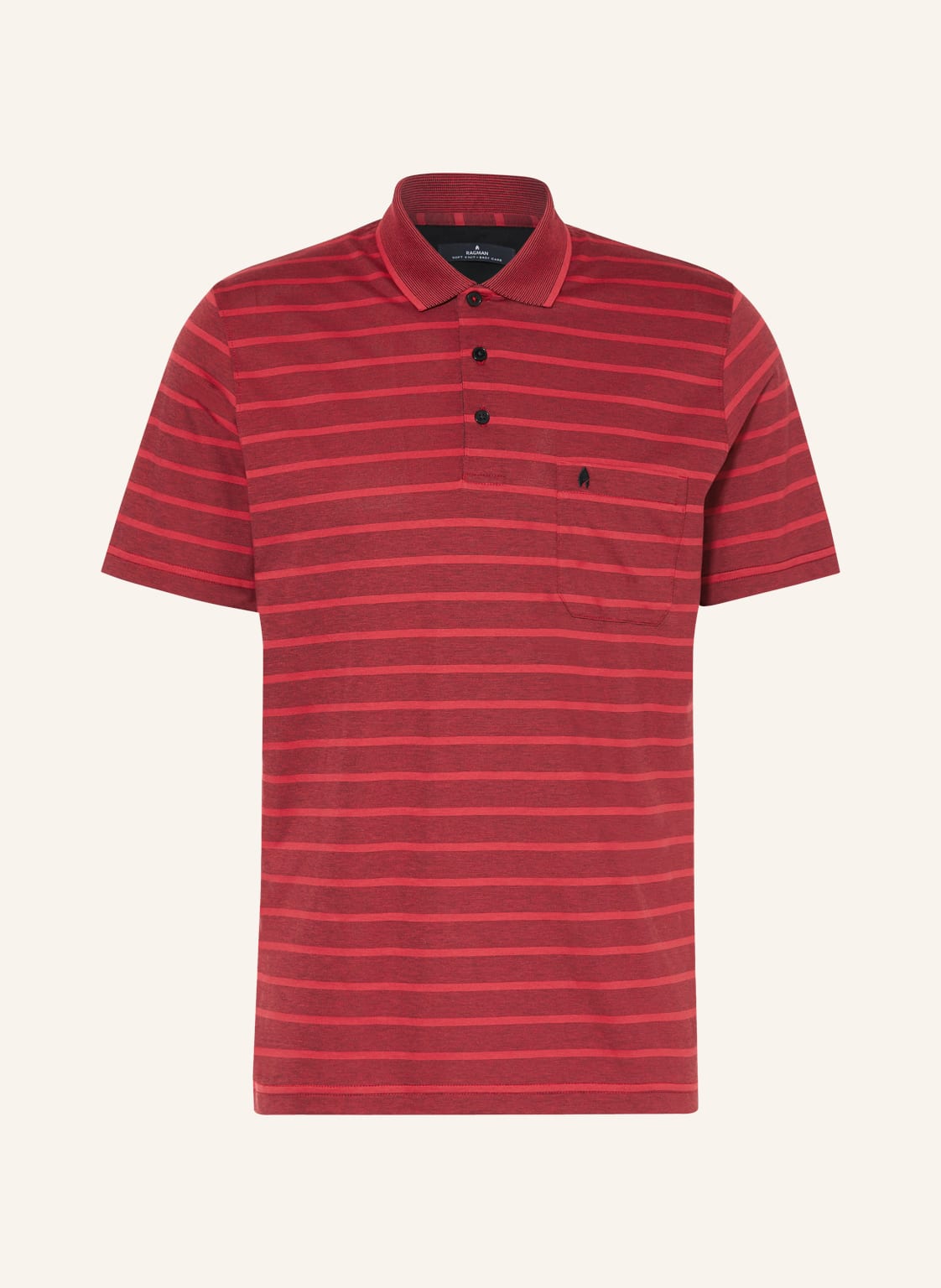 Image of Ragman Jersey-Poloshirt rot