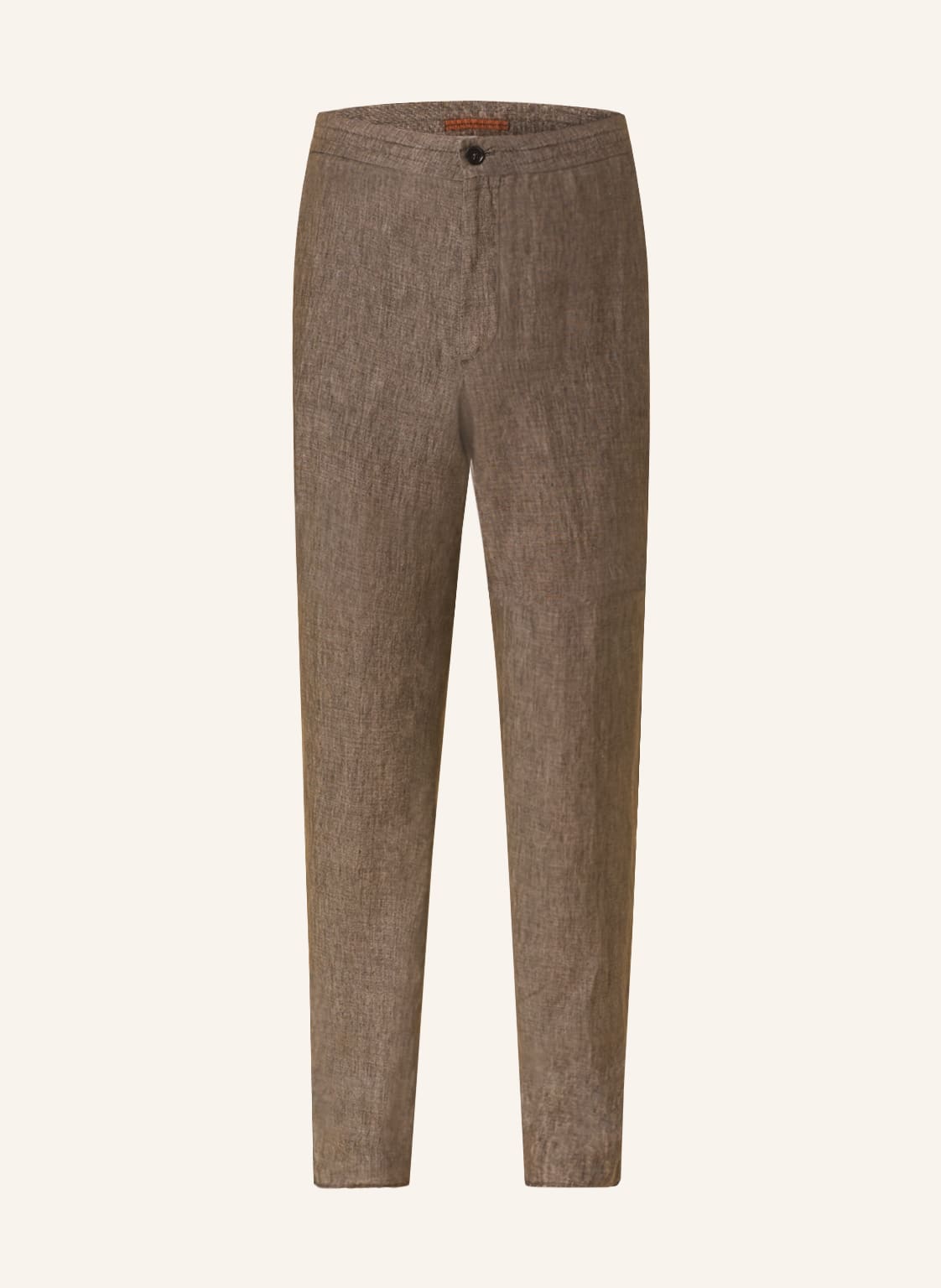 Image of Zegna Leinenhose Extra Slim Fit braun