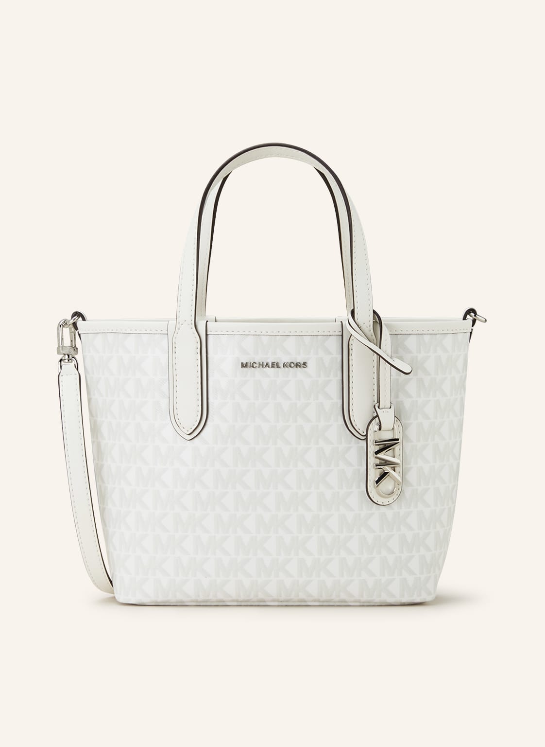 Image of Michael Kors Shopper Eliza Xs Mit Pouch weiss
