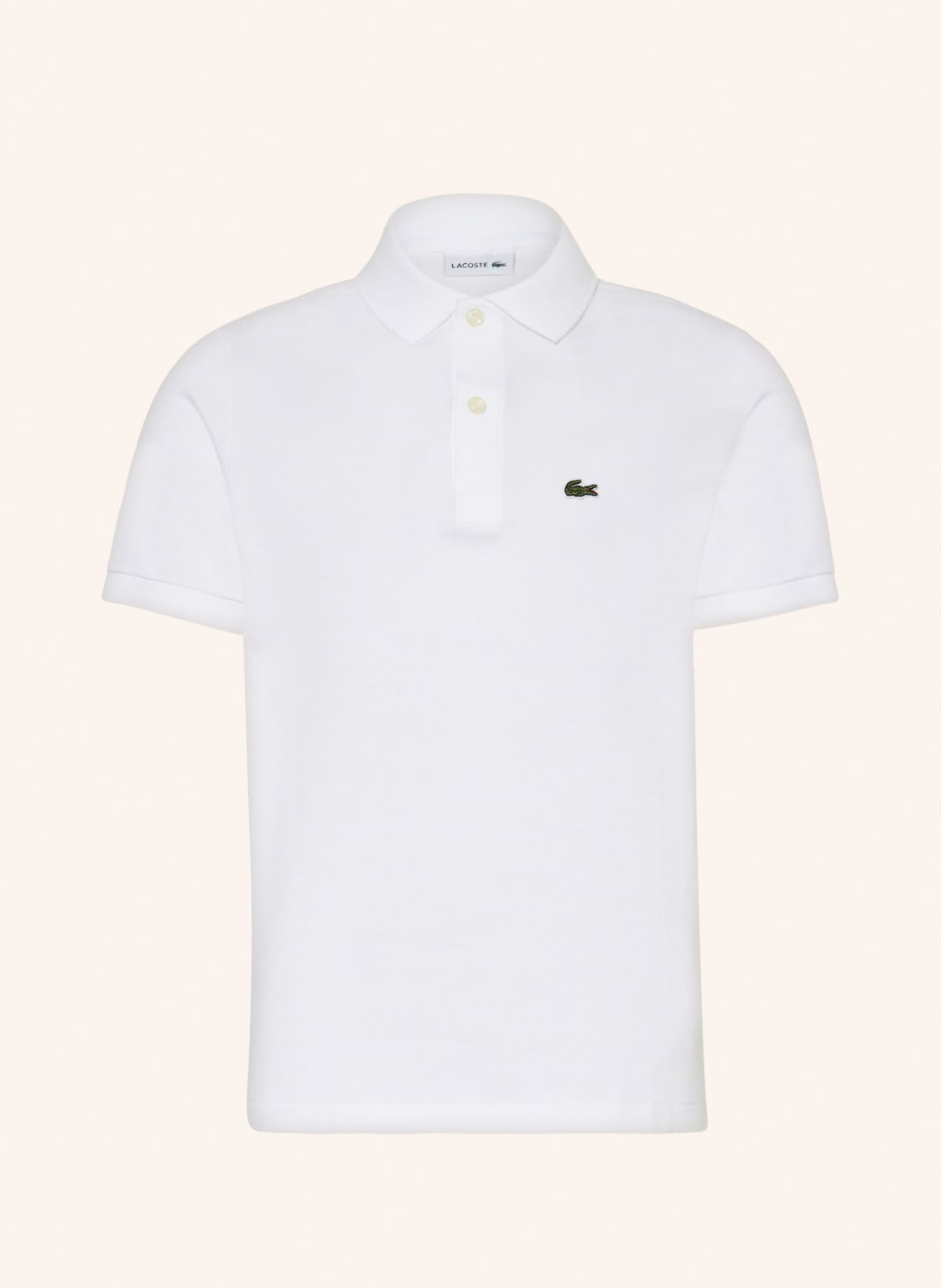 Image of Lacoste Piqué-Poloshirt weiss