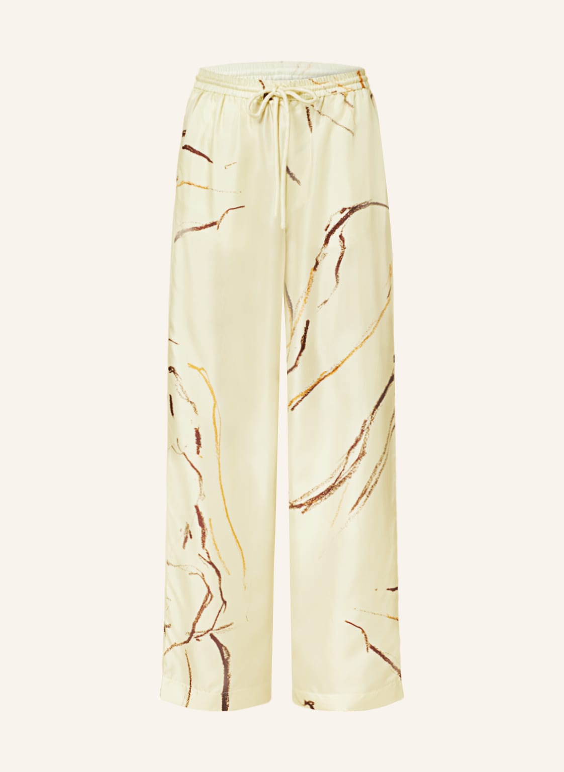 Image of Nanushka Marlenehose Jarine Aus Seide beige