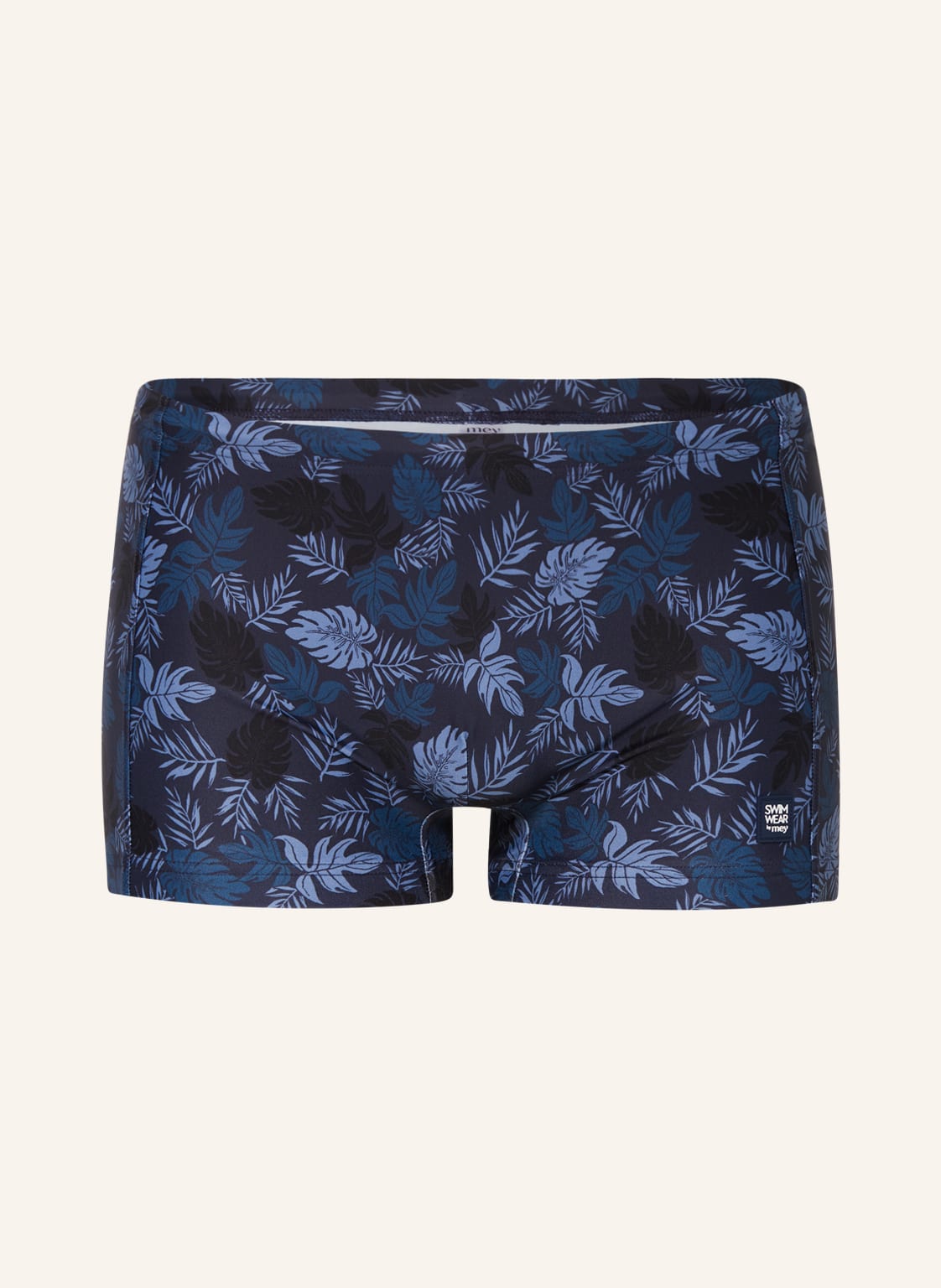 Image of Mey Badehose Serie Tonal Tropical blau