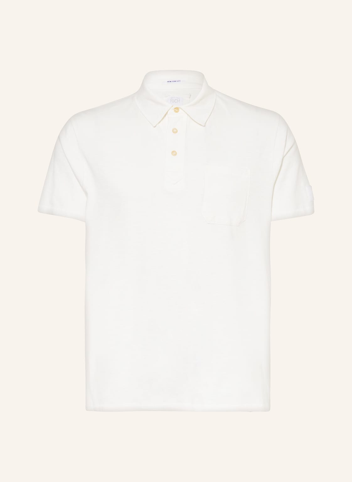Image of Better Rich Jersey-Poloshirt weiss