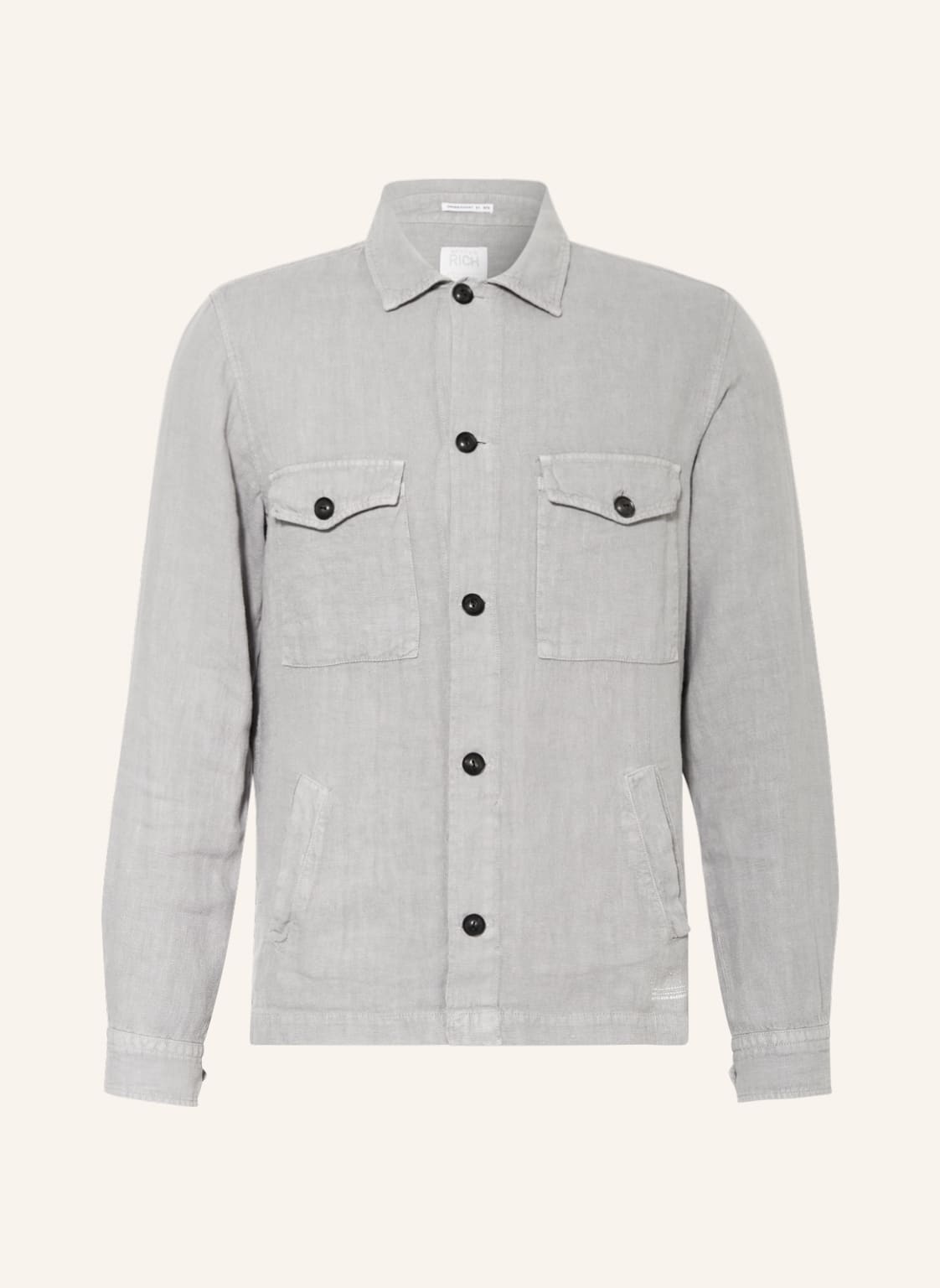 Image of Better Rich Leinen-Overshirt John grau