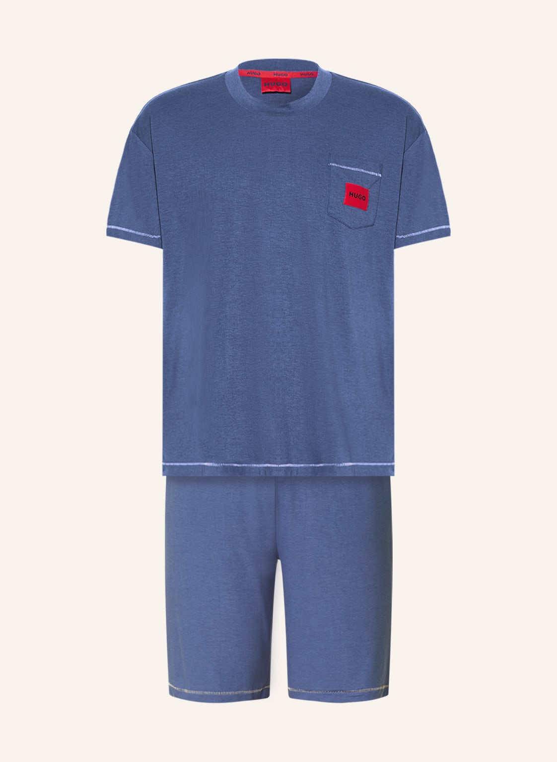 Image of Hugo Shorty-Schlafanzug Blend blau