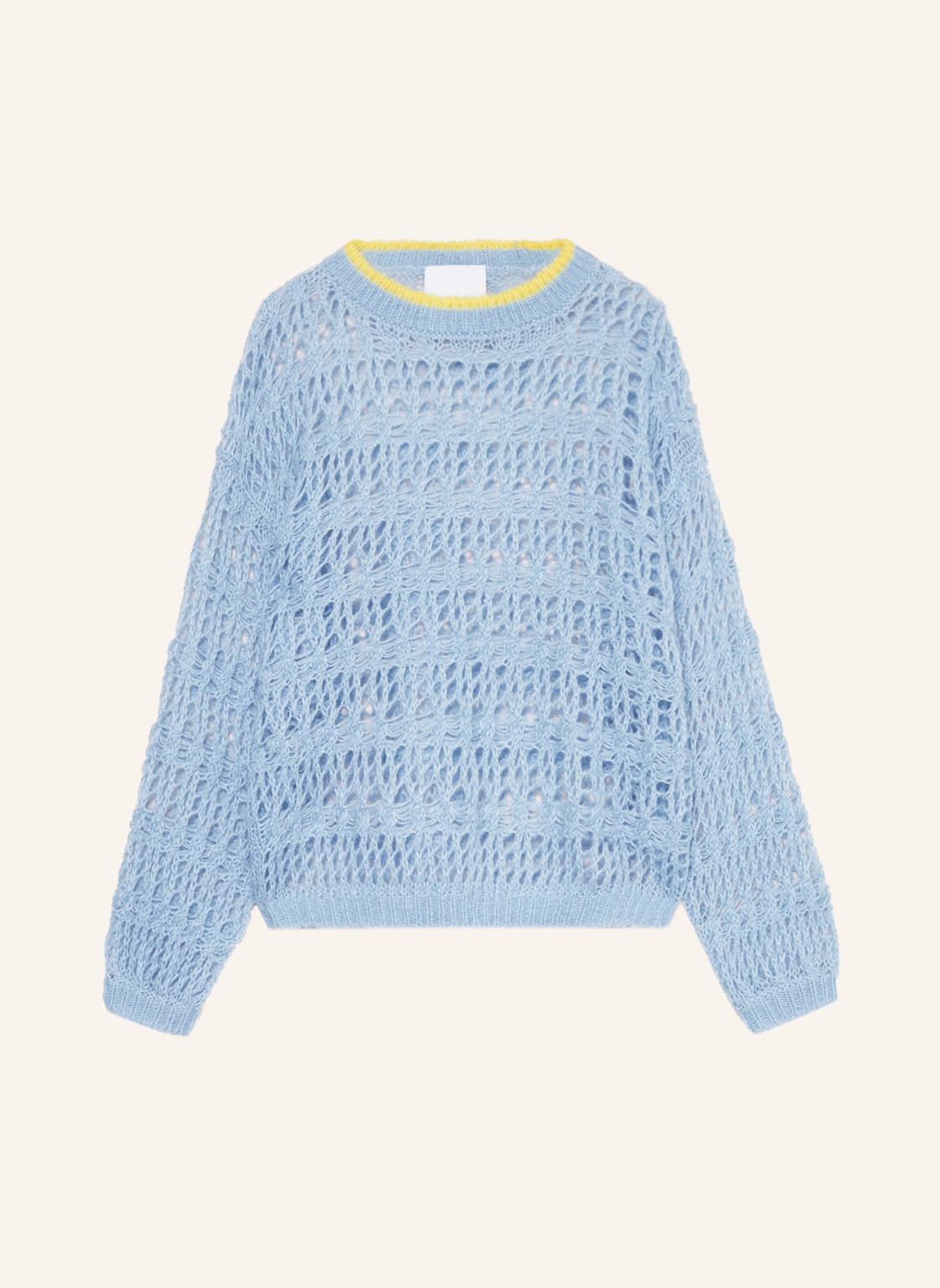 Image of Delicatelove Pullover Lynn Mit Mohair blau