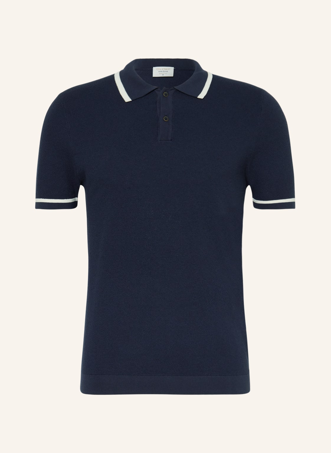 Image of Olymp Piqué-Poloshirt Body Fit blau