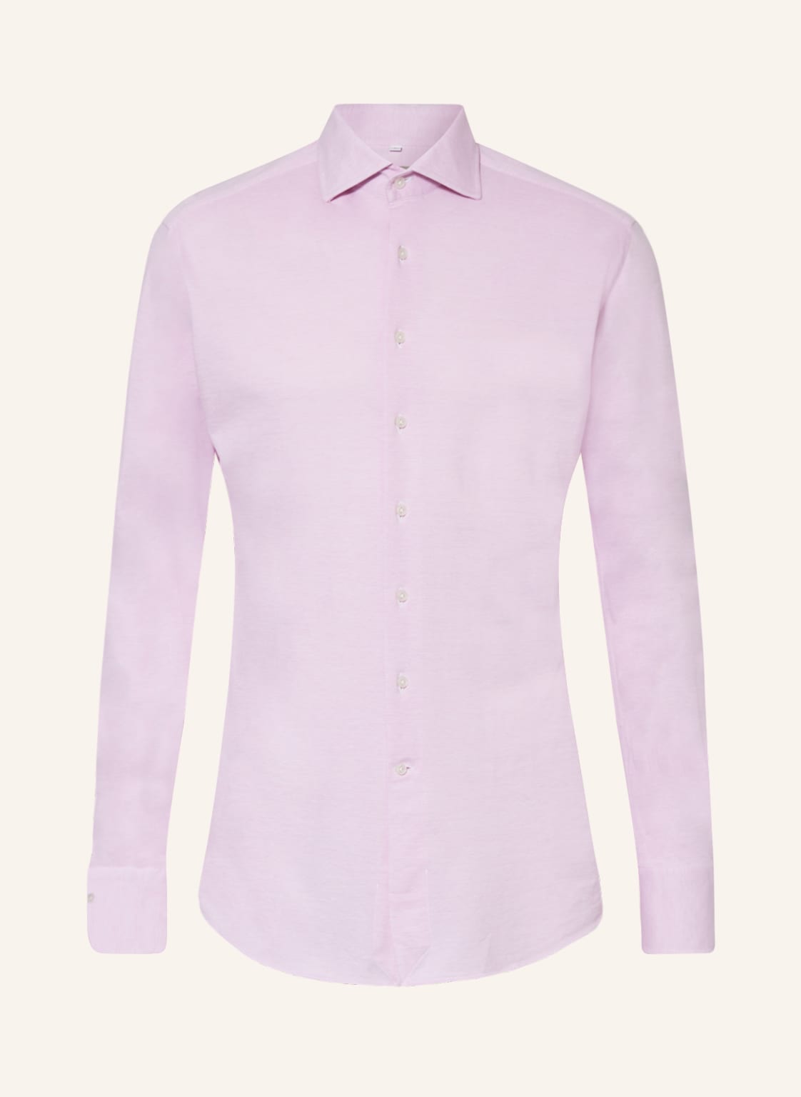 Image of Chas Piqué-Hemd Asoni Classic Fit pink