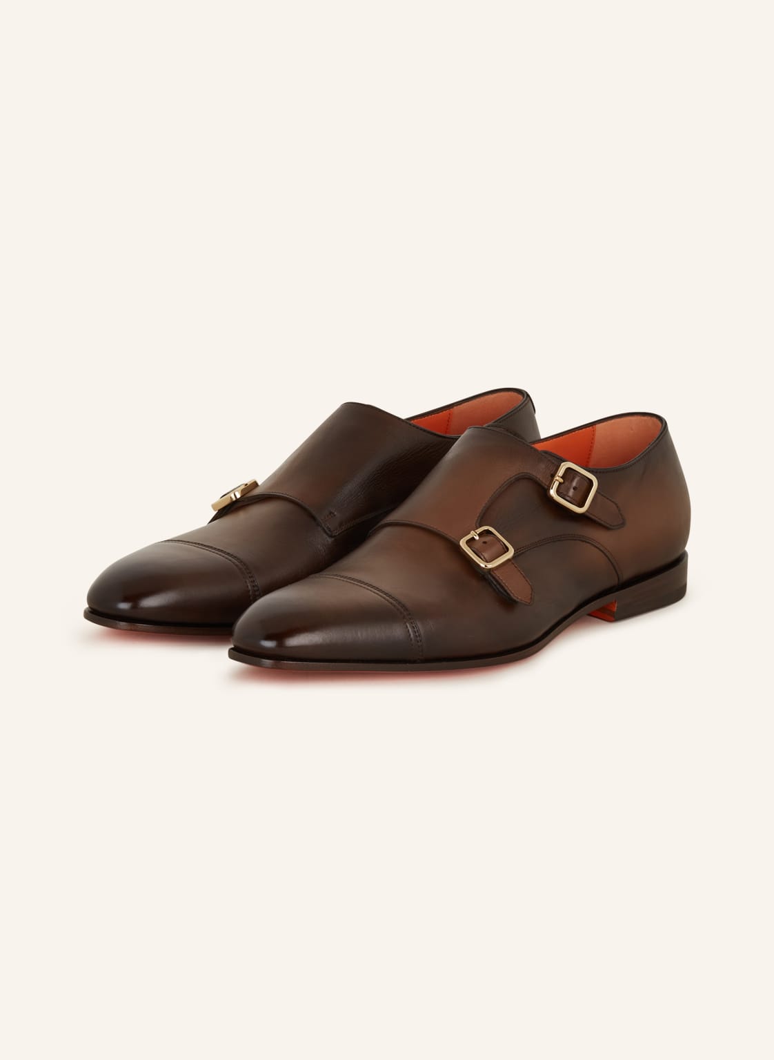 Image of Santoni Double-Monks braun