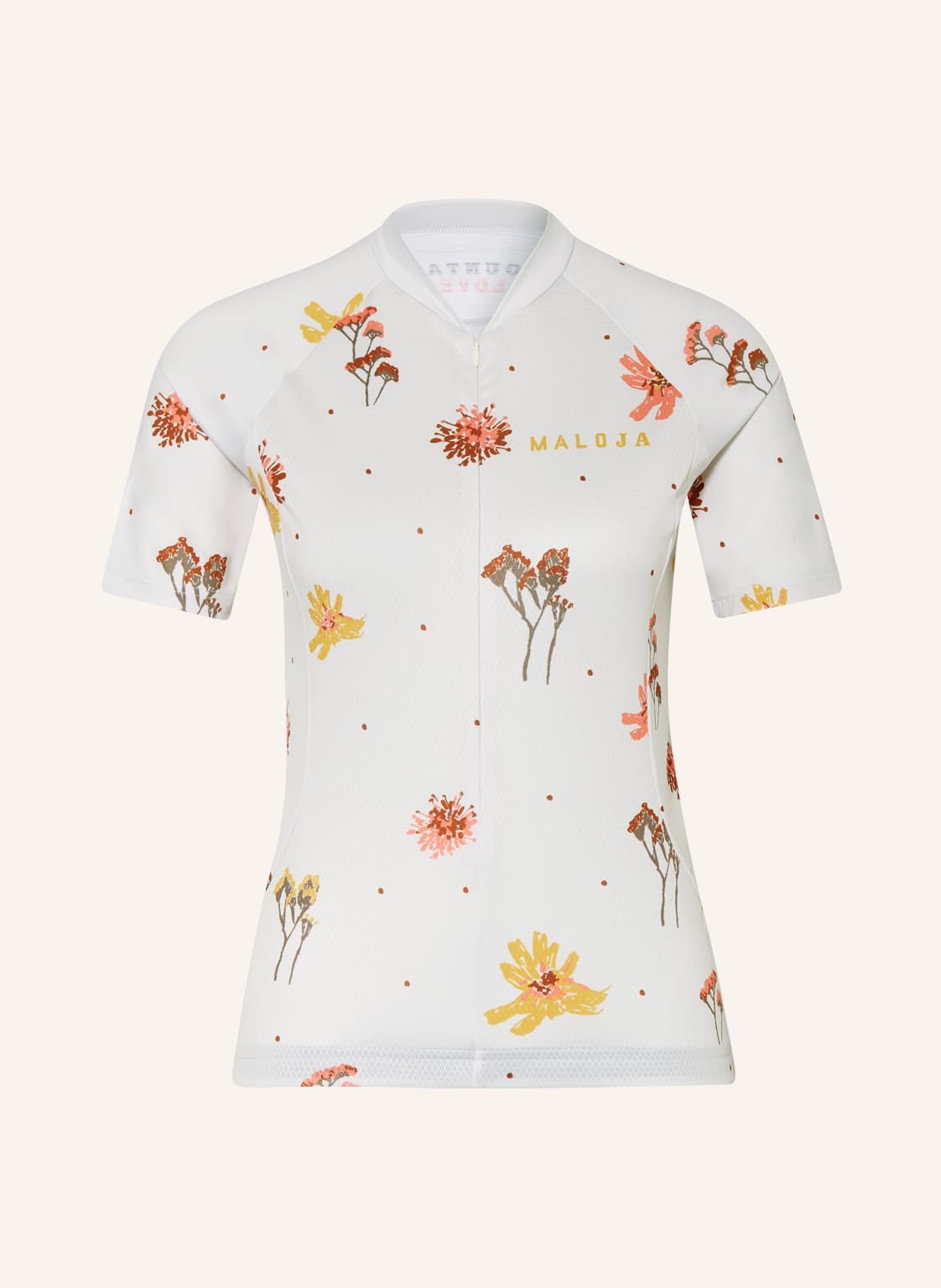 Image of Maloja Radtrikot Vanilm. Mit Mesh weiss