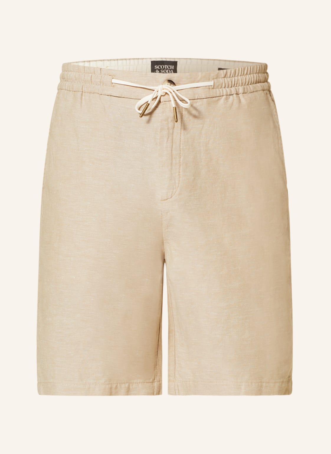 Image of Scotch & Soda Shorts Fave Regular Fit Mit Leinen beige