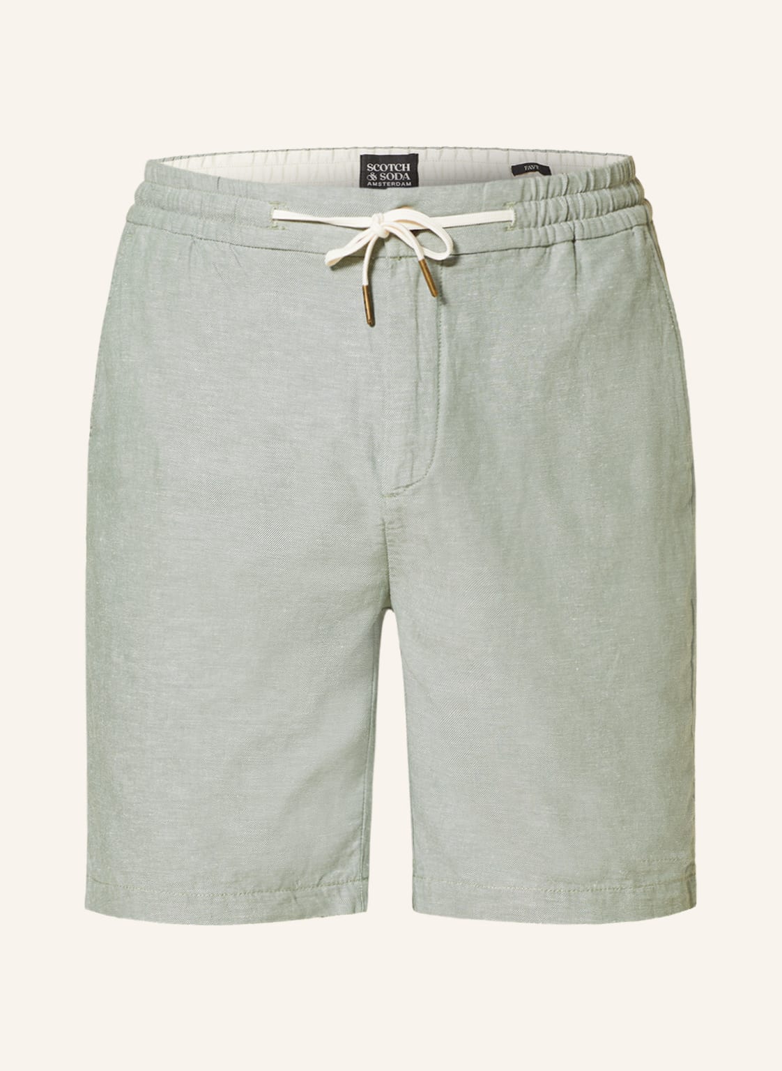 Image of Scotch & Soda Shorts Fave Regular Fit Mit Leinen gruen