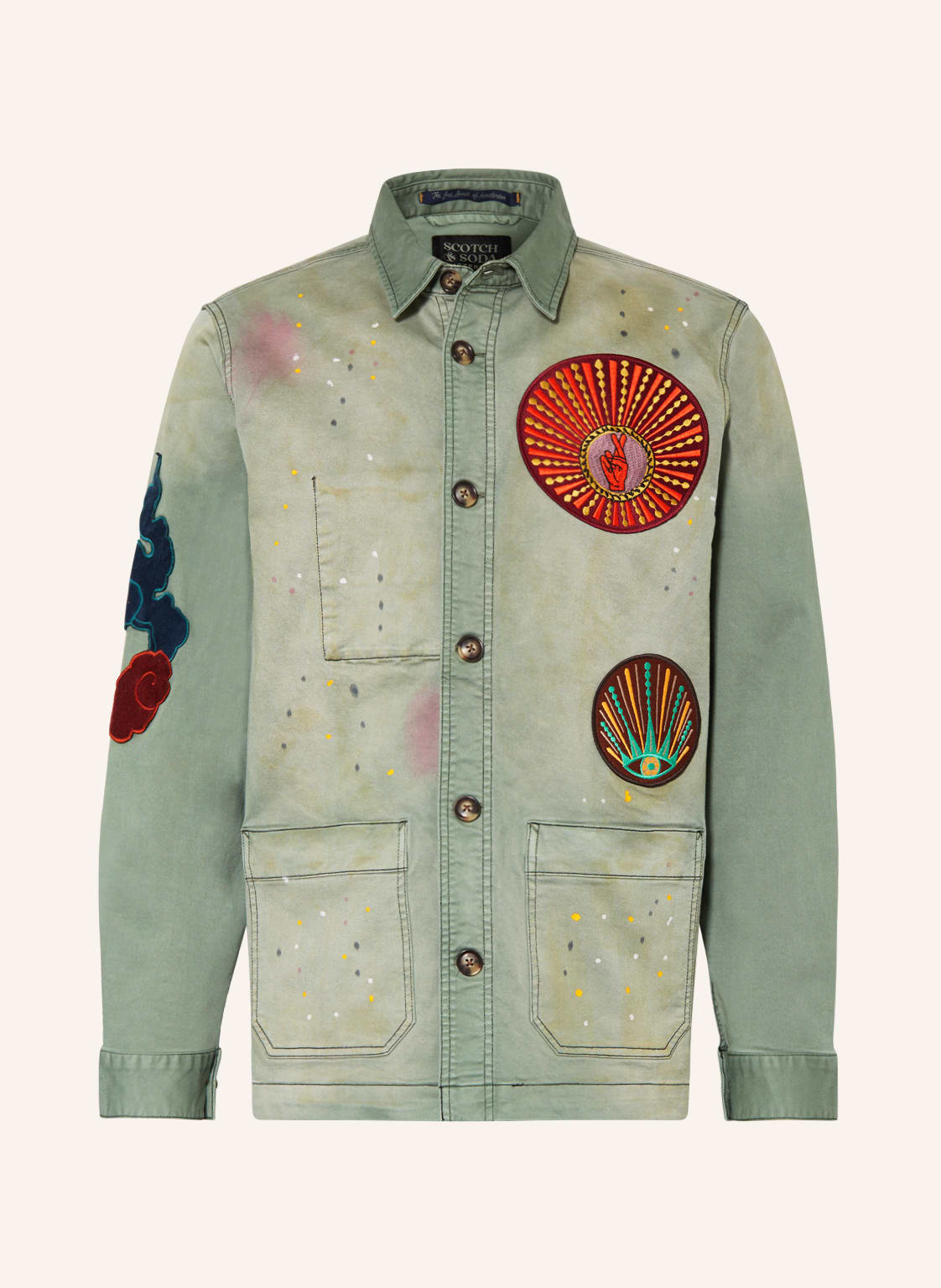 Image of Scotch & Soda Jeansjacke gruen