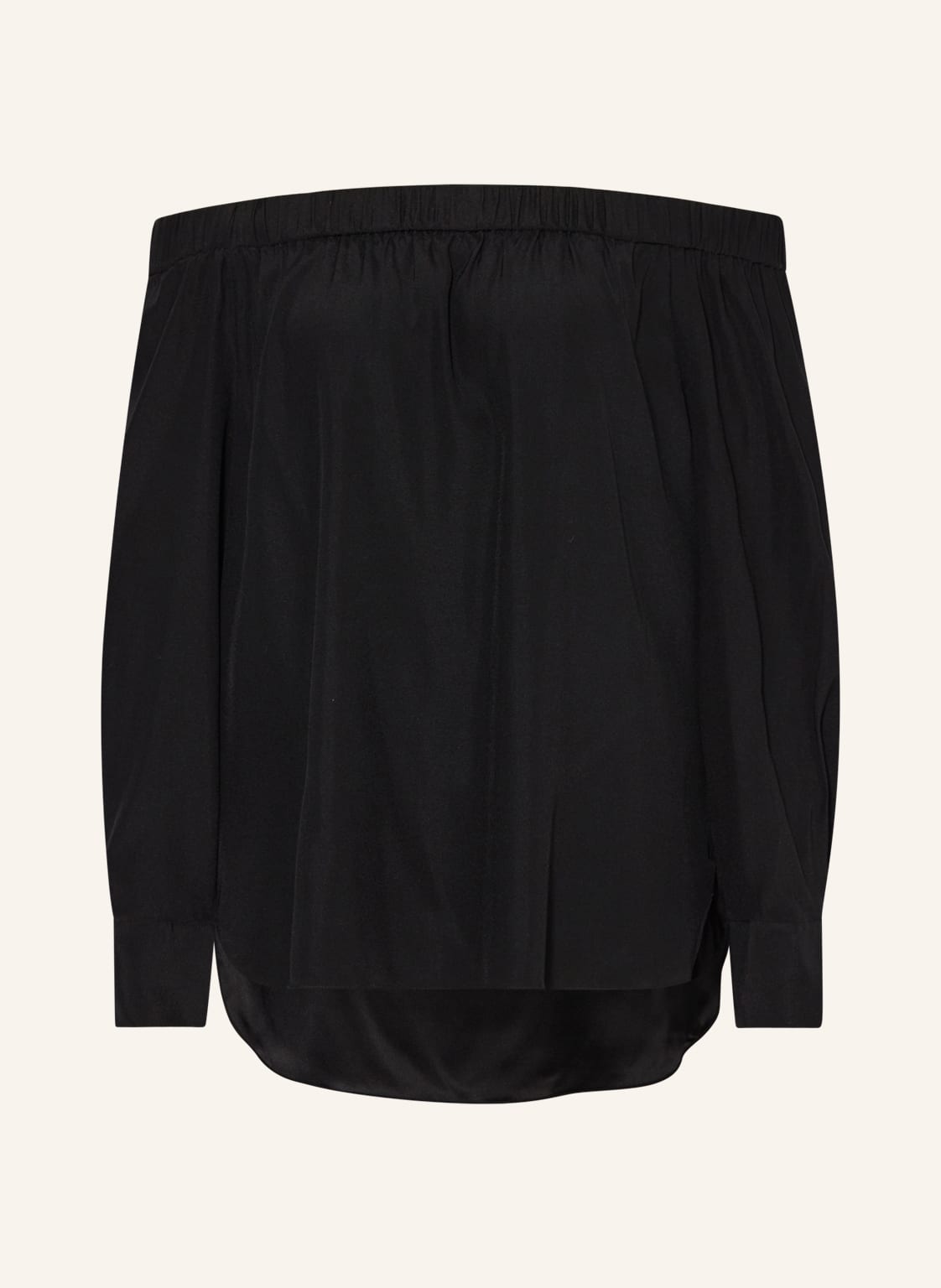 Image of Mrs & Hugs Off-Shoulder-Bluse Aus Seide schwarz