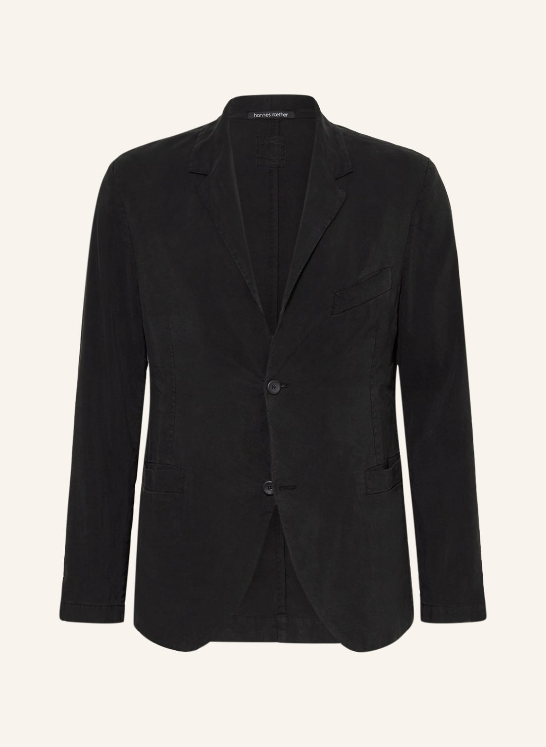 Image of Hannes Roether Sakko zun22der Mit Leinen Und Seide schwarz
