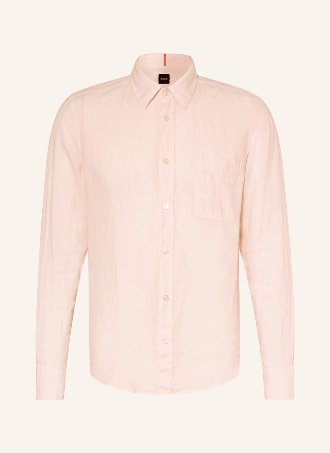Image of Boss Leinenhemd Relegant Regular Fit rosa