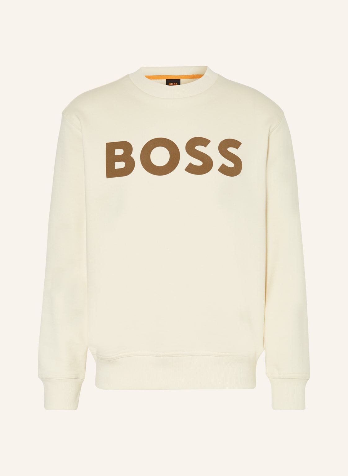 Image of Boss Sweatshirt Webasiccrew beige