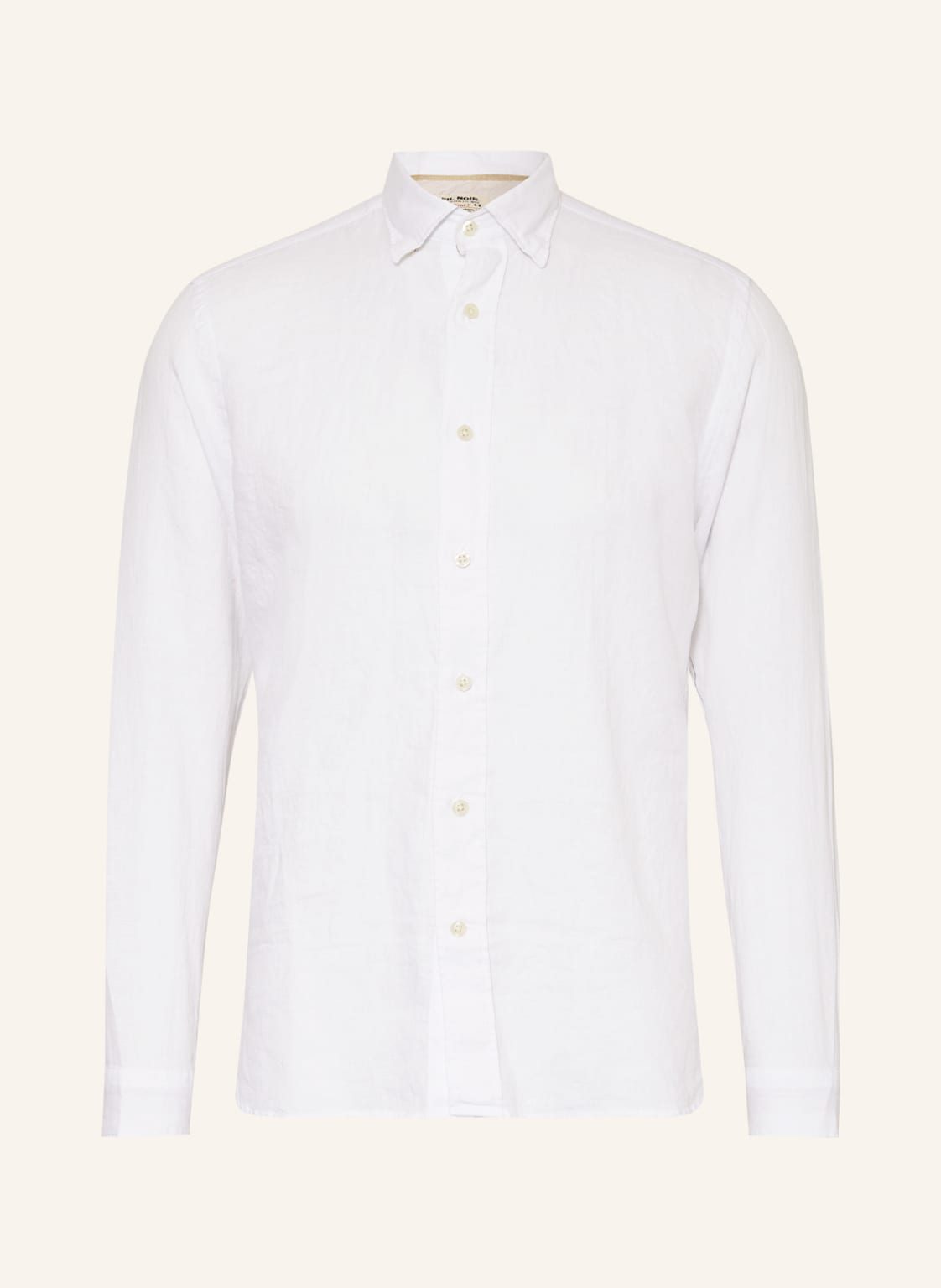 Image of Fil Noir Leinenhemd Roma Shaped Fit weiss