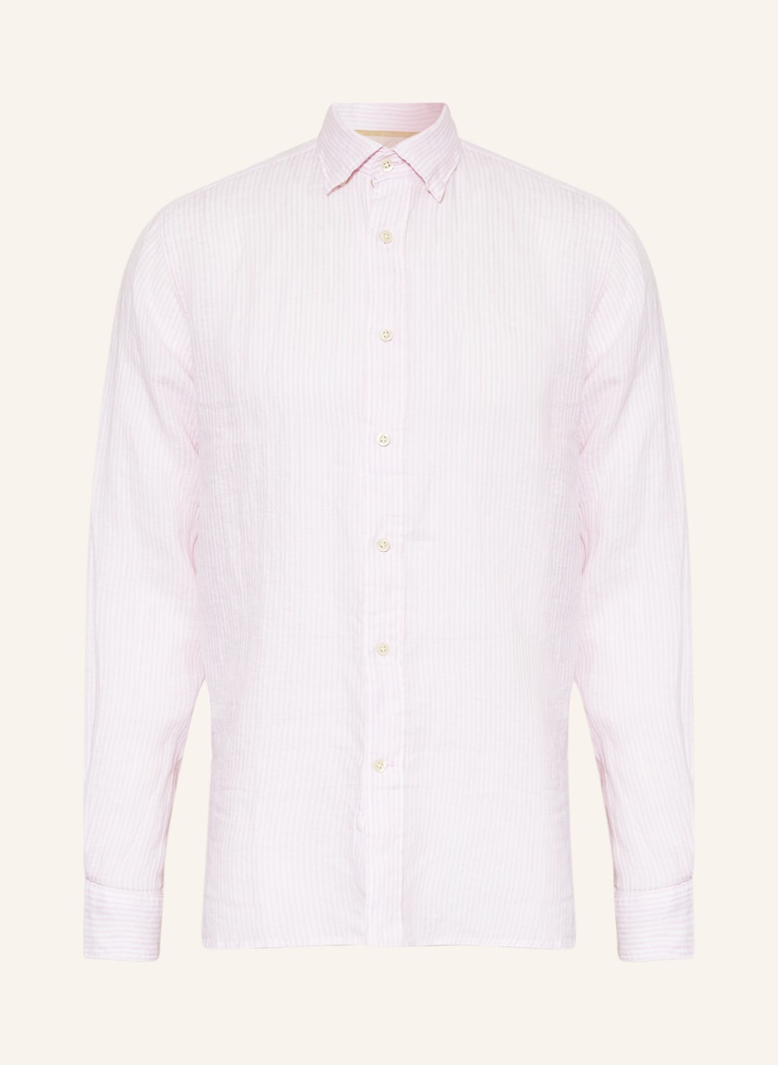 Image of Fil Noir Leinenhemd Roma Shaped Fit rosa