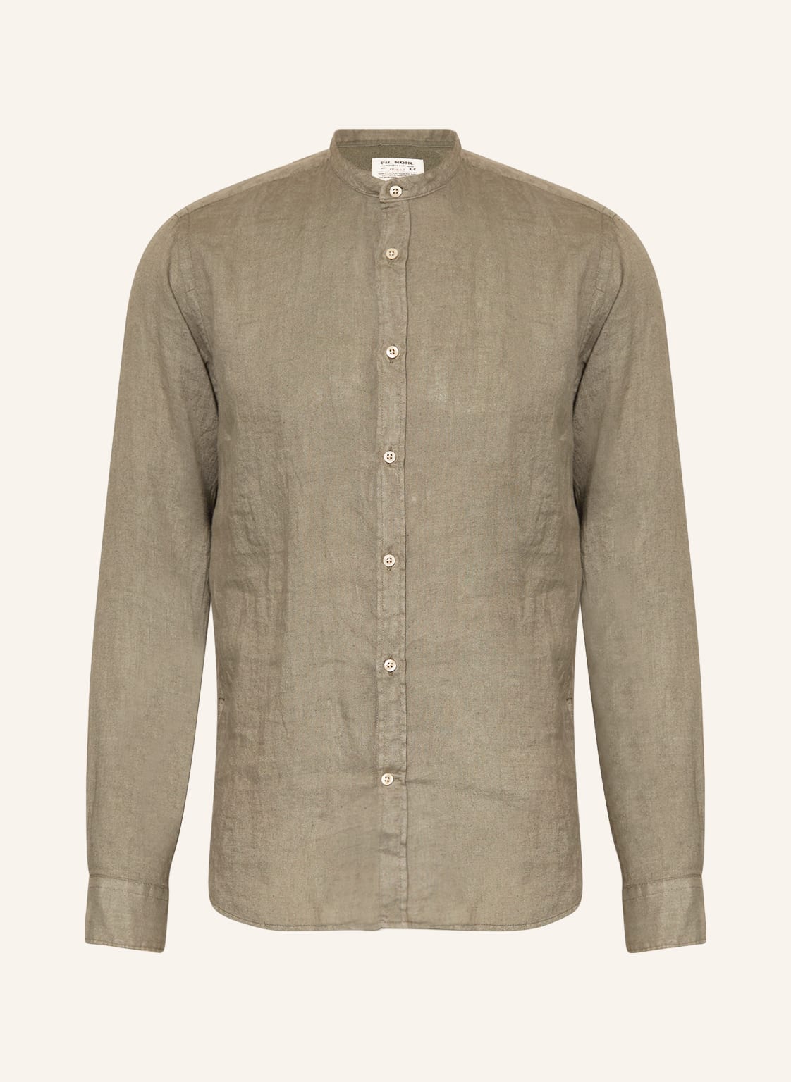 Image of Fil Noir Leinenhemd Ancona Shaped Fit gruen