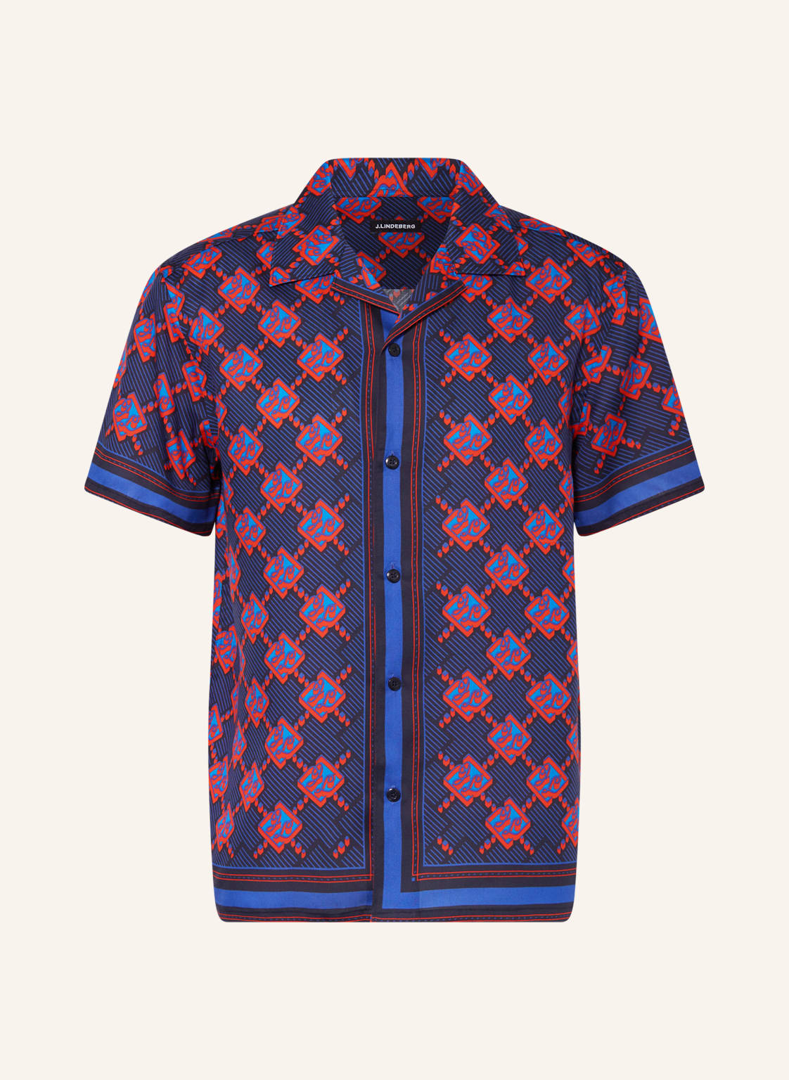 Image of J.Lindeberg Resorthemd Comfort Fit blau