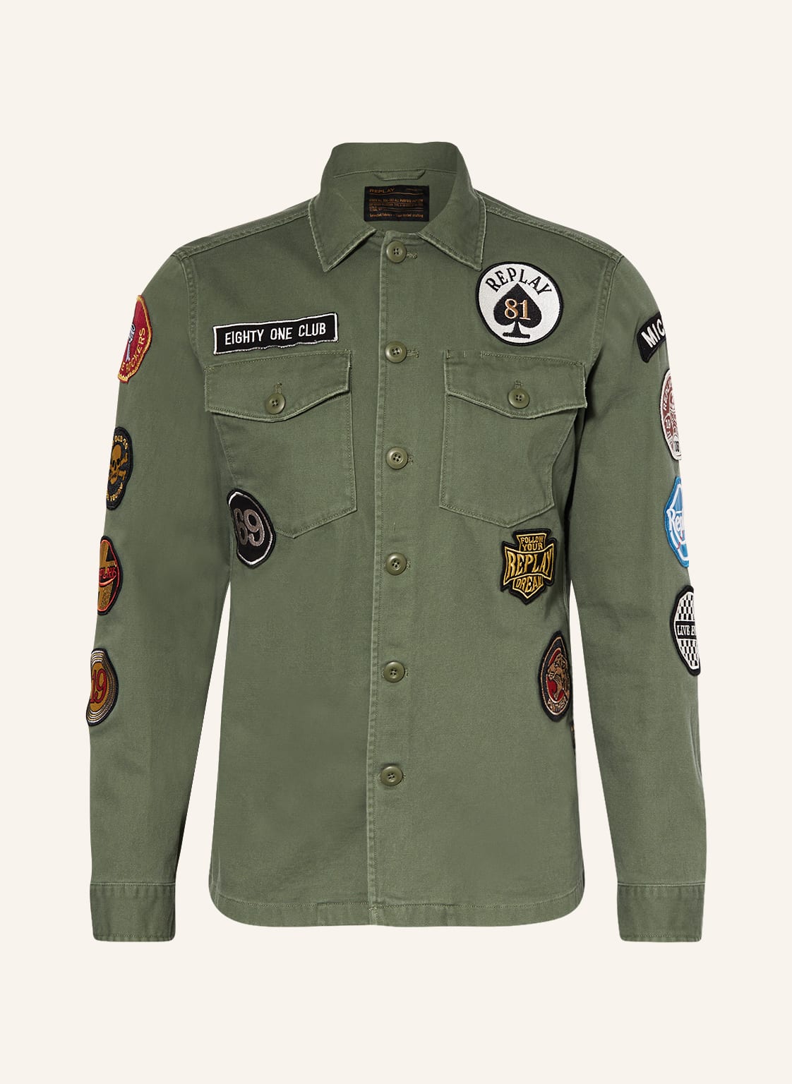 Image of Replay Overjacket gruen