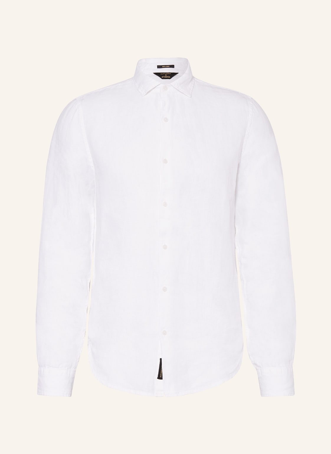 Image of Superdry Leinenhemd Comfort Fit weiss