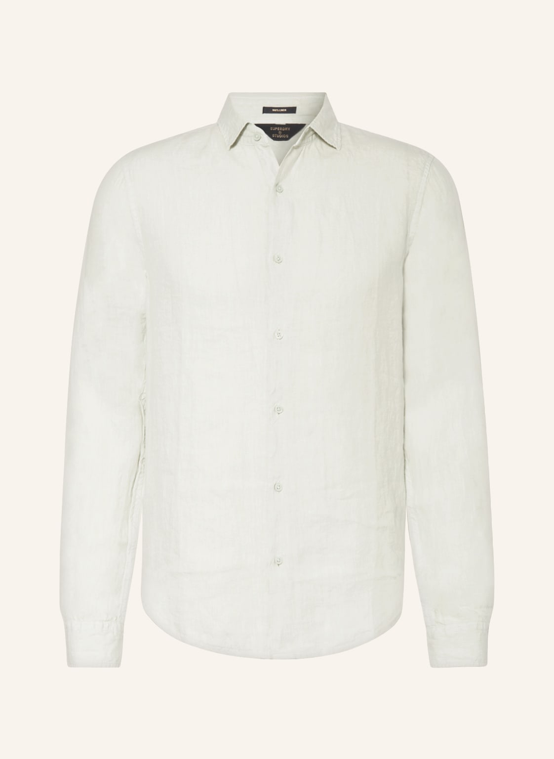 Image of Superdry Leinenhemd Comfort Fit gruen